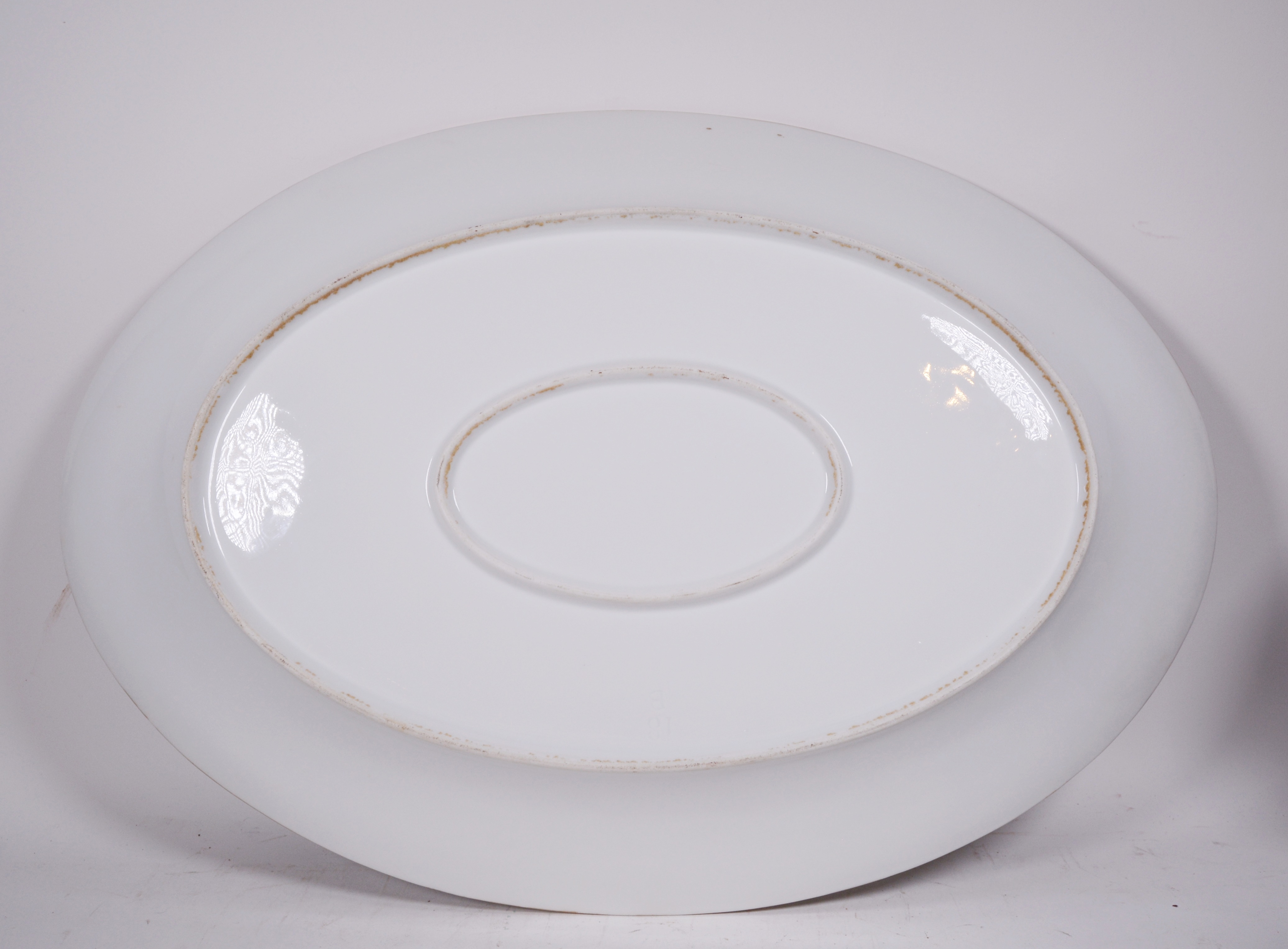 Adams "Tea Leaf Copper" Ironstone Vegetable Bowl and Other Ironstone Platter