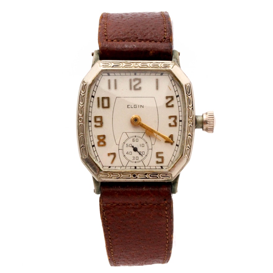 1920s Elgin Art Deco Wristwatch