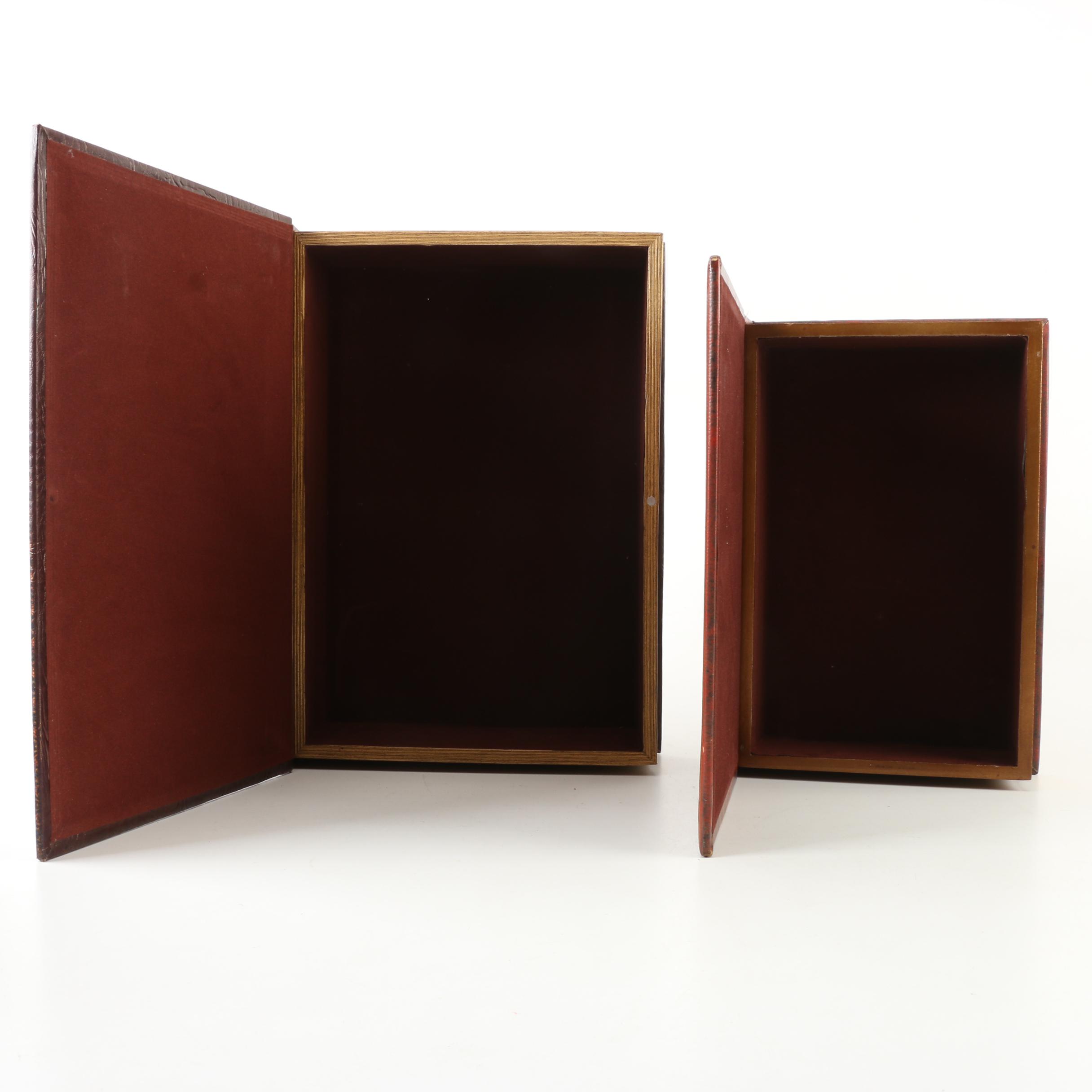 Decorative Book Shaped Storage Boxes