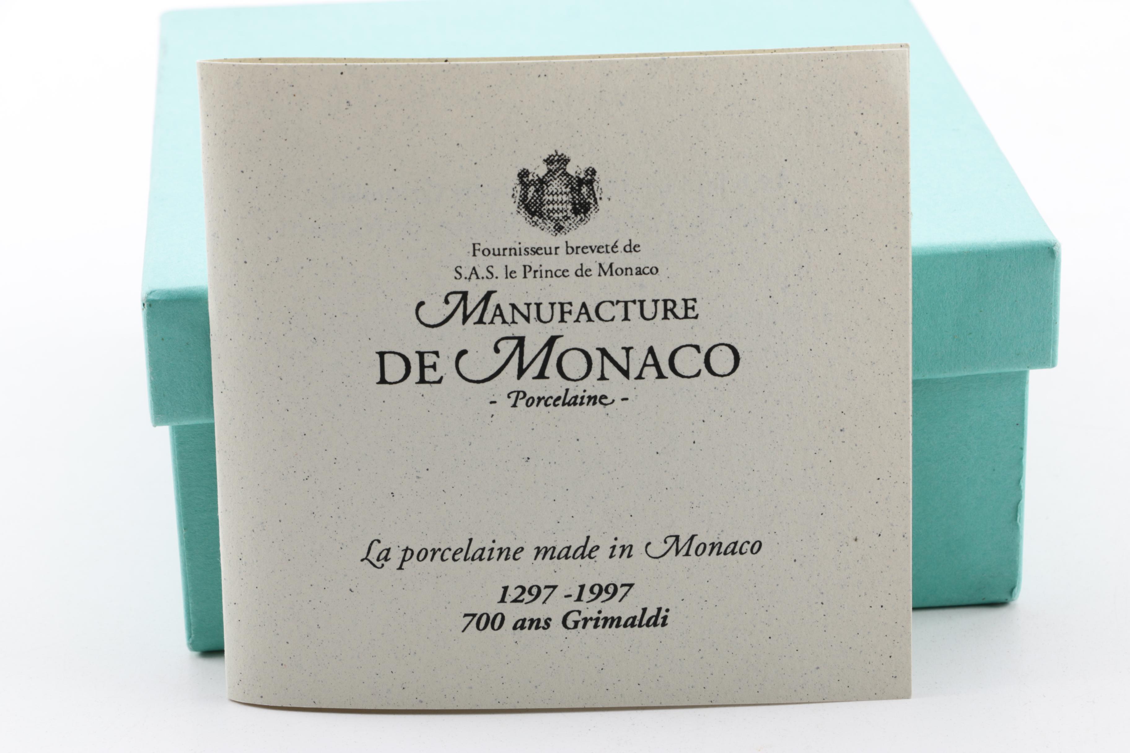 De Monaco Limited Edition "Grimaldi" Porcelain Trinket Box by Erich Rozenwicz
