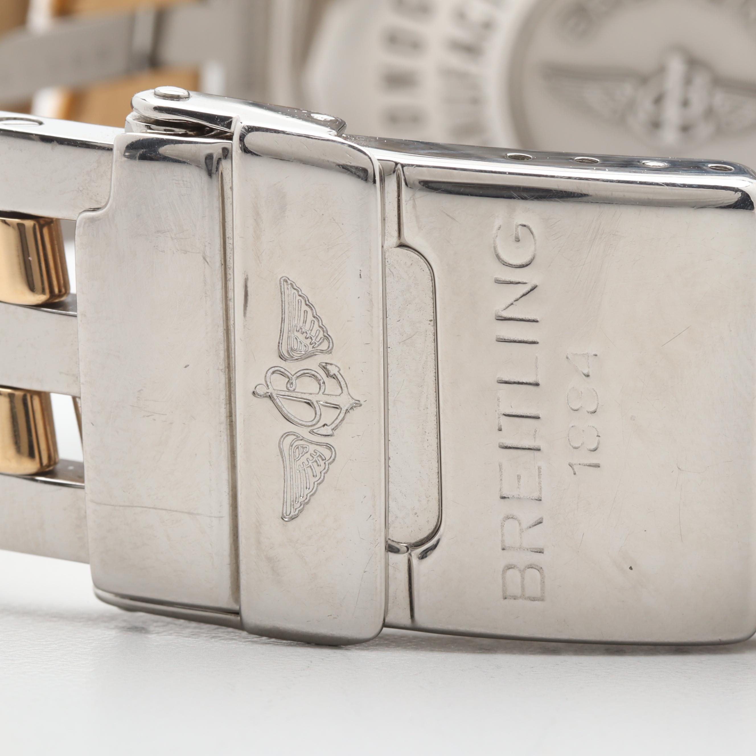 Breitling Crosswind Stainless Steel and 18K Yellow Gold Chronograph Watch