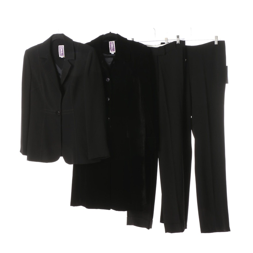 Women's Zelda Collection Black Pantsuit and Separates