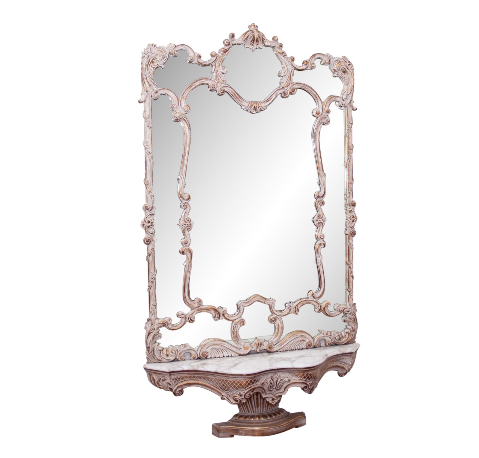 Very Large French Provincial Style Hall Mirror