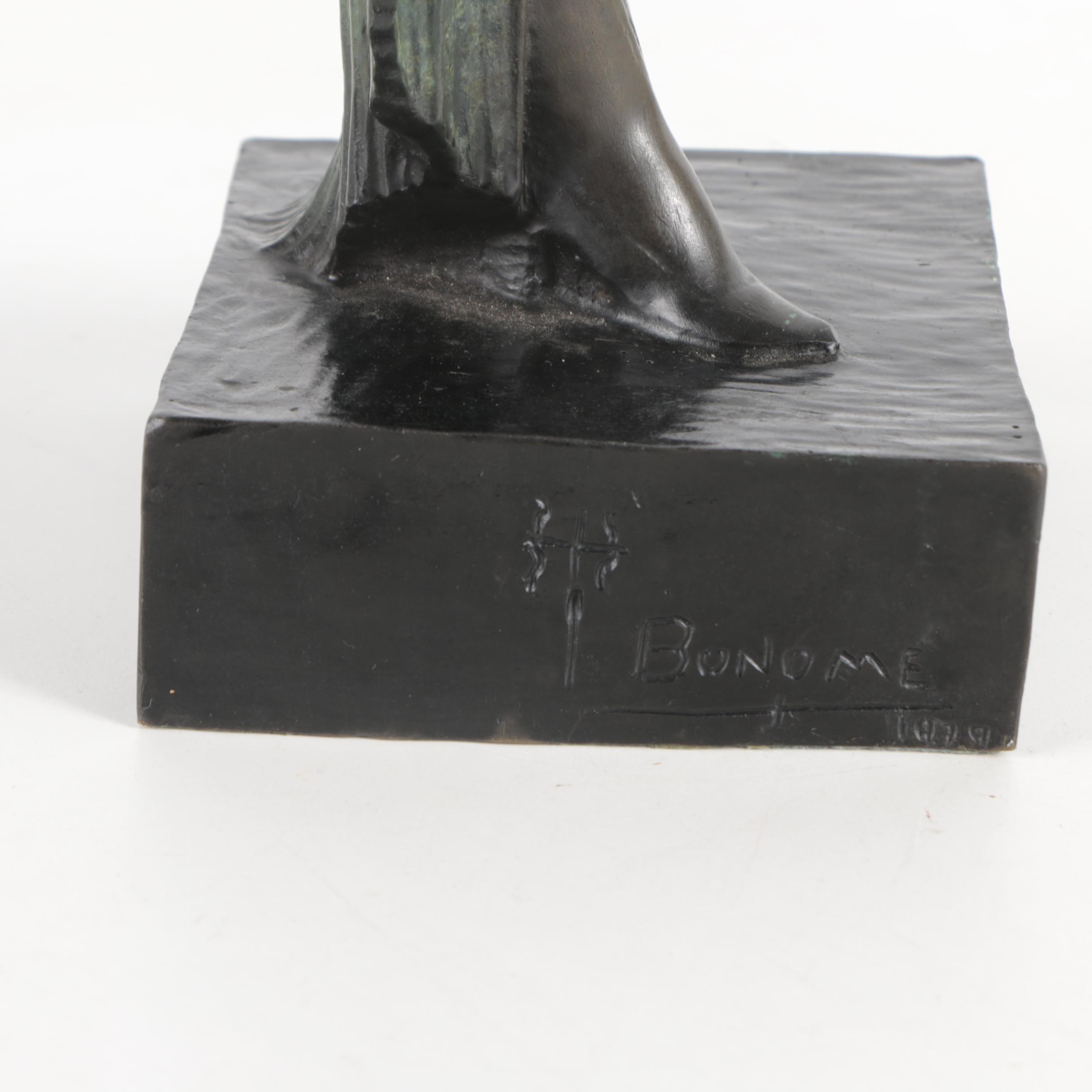 Santiago Rodríguez Bonome Artist's Proof Bronze Sculpture of Woman