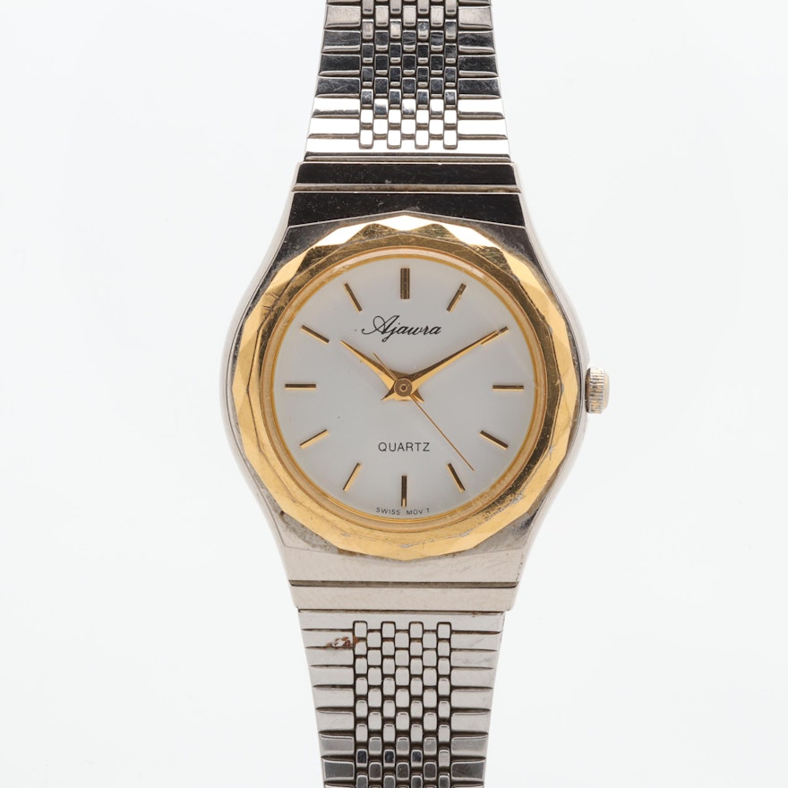 Ajawra Two-Tone Swiss Quartz Wristwatch