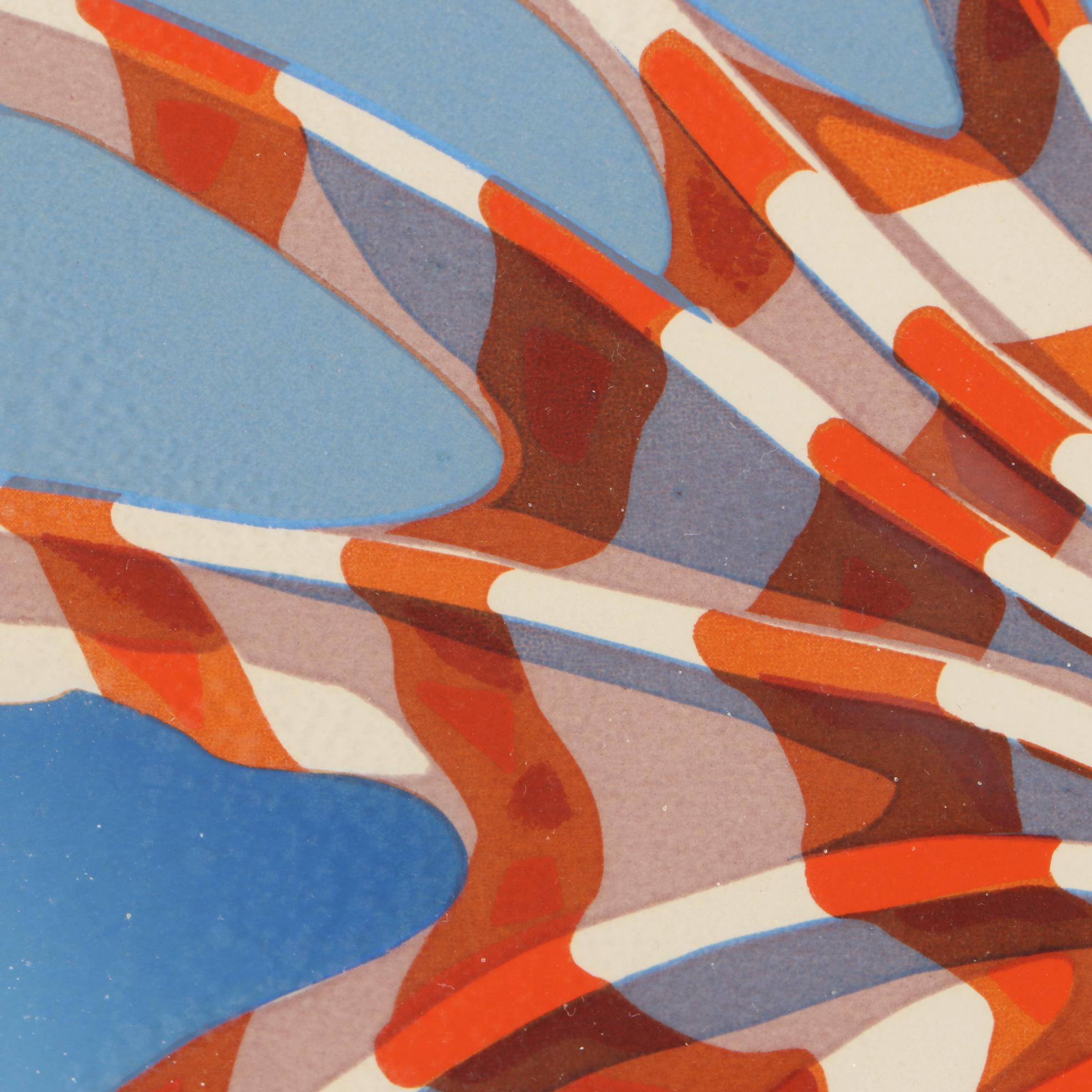 Marcel Vintage Limited Edition Serigraph "Aquascape IV"