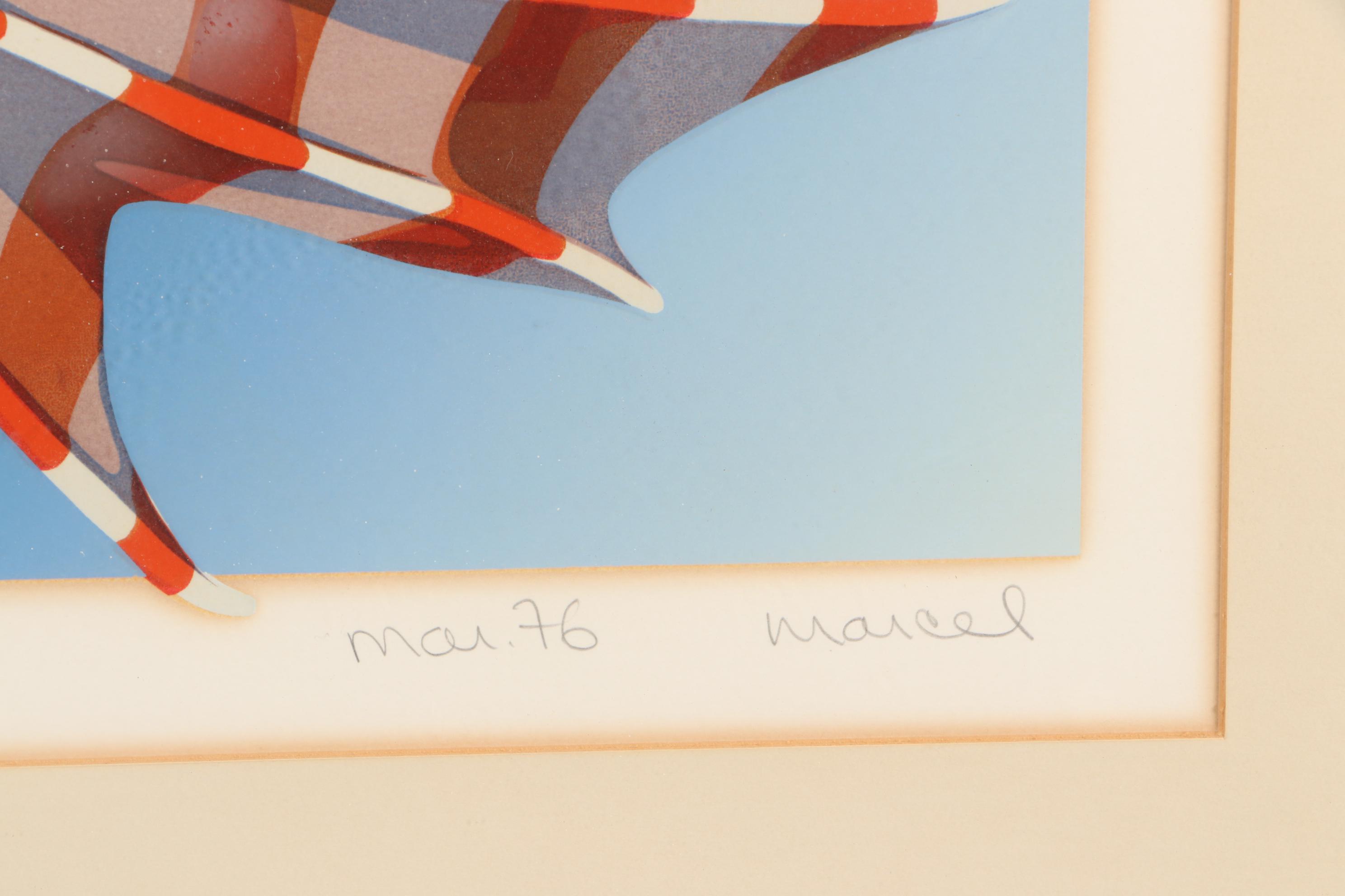 Marcel Vintage Limited Edition Serigraph "Aquascape IV"