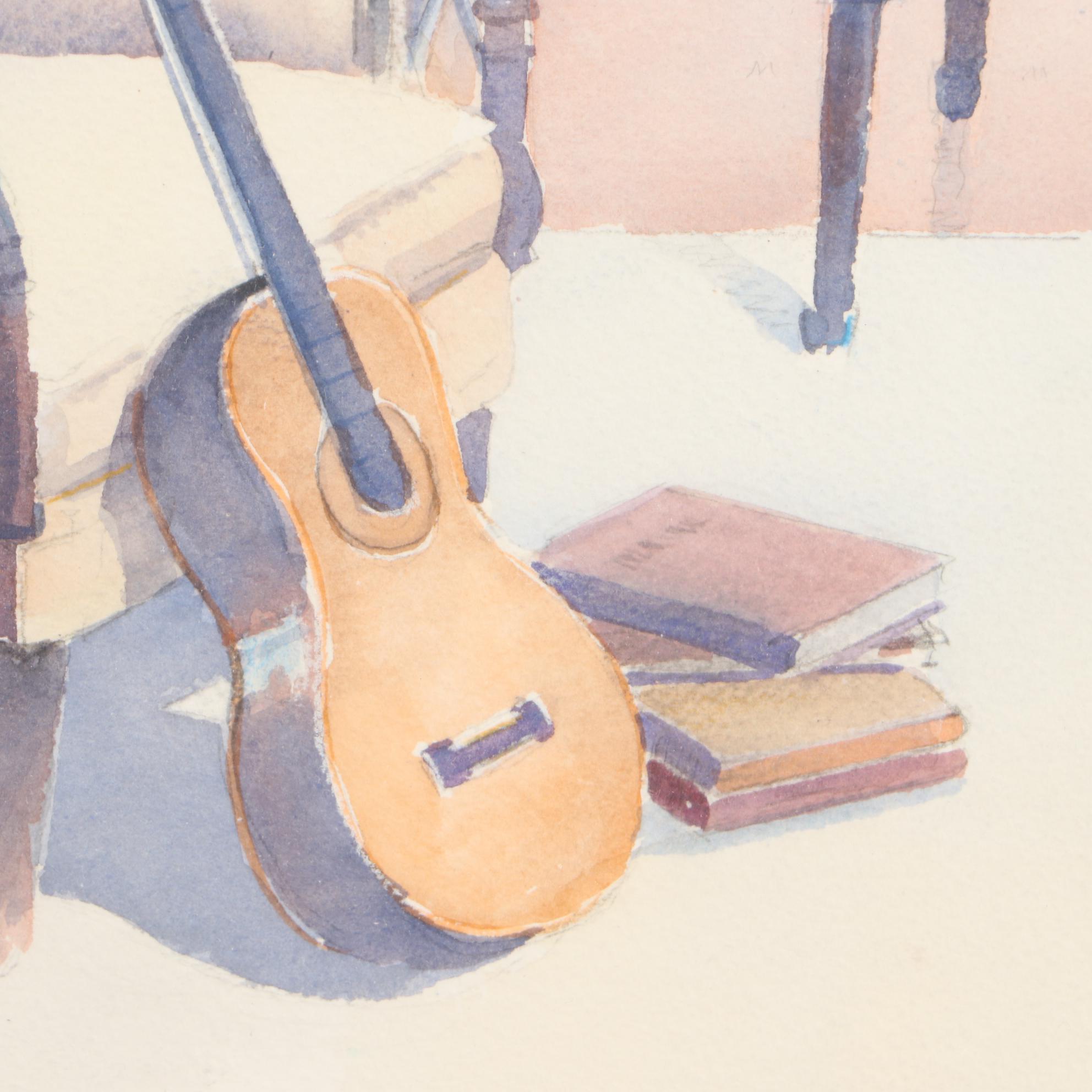 Dean Davis Watercolor Painting "Carl Sandburg's Reading Room"