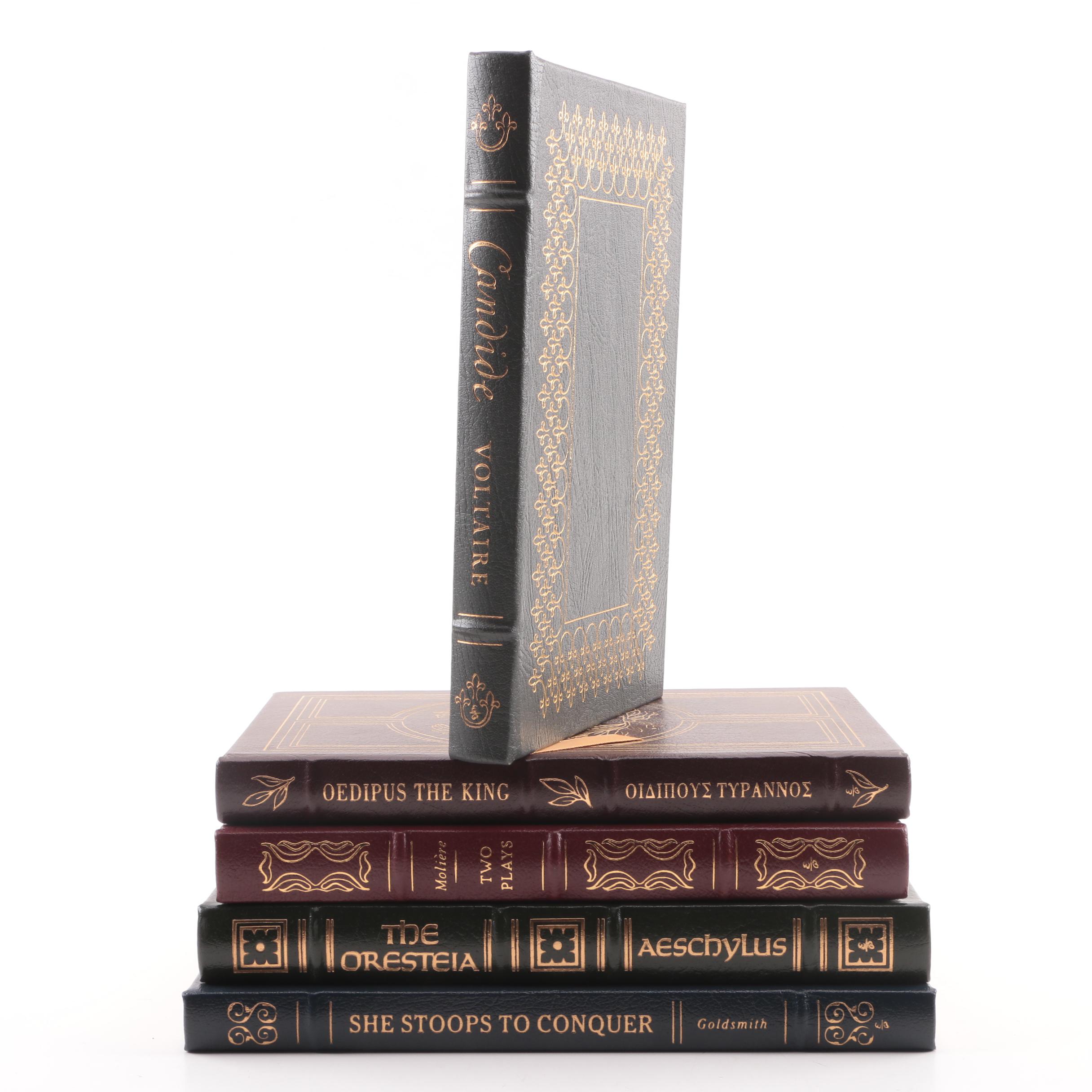 Easton Press Editions of Dramas and Fiction including Sophocles and Molière