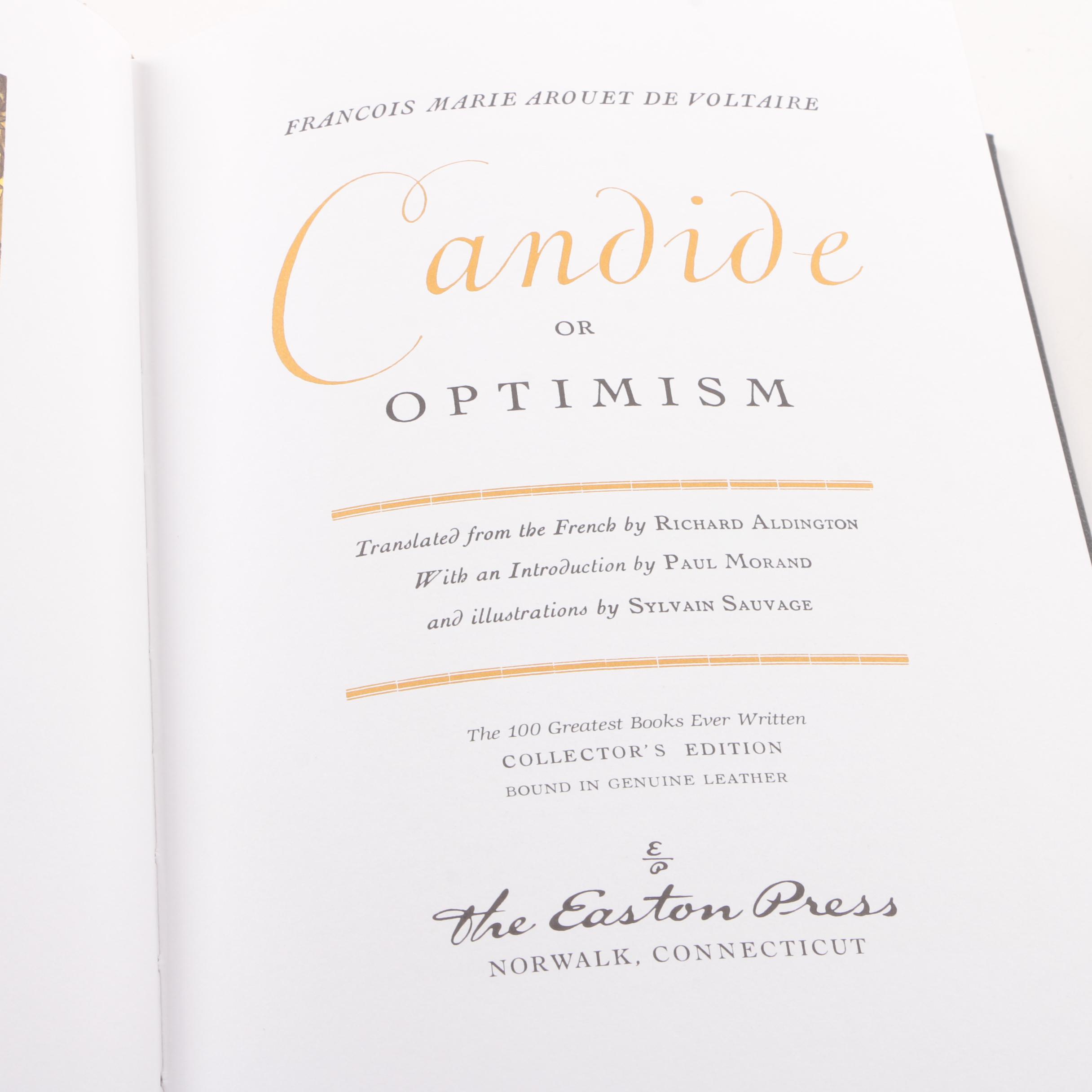 Easton Press Editions of Dramas and Fiction including Sophocles and Molière