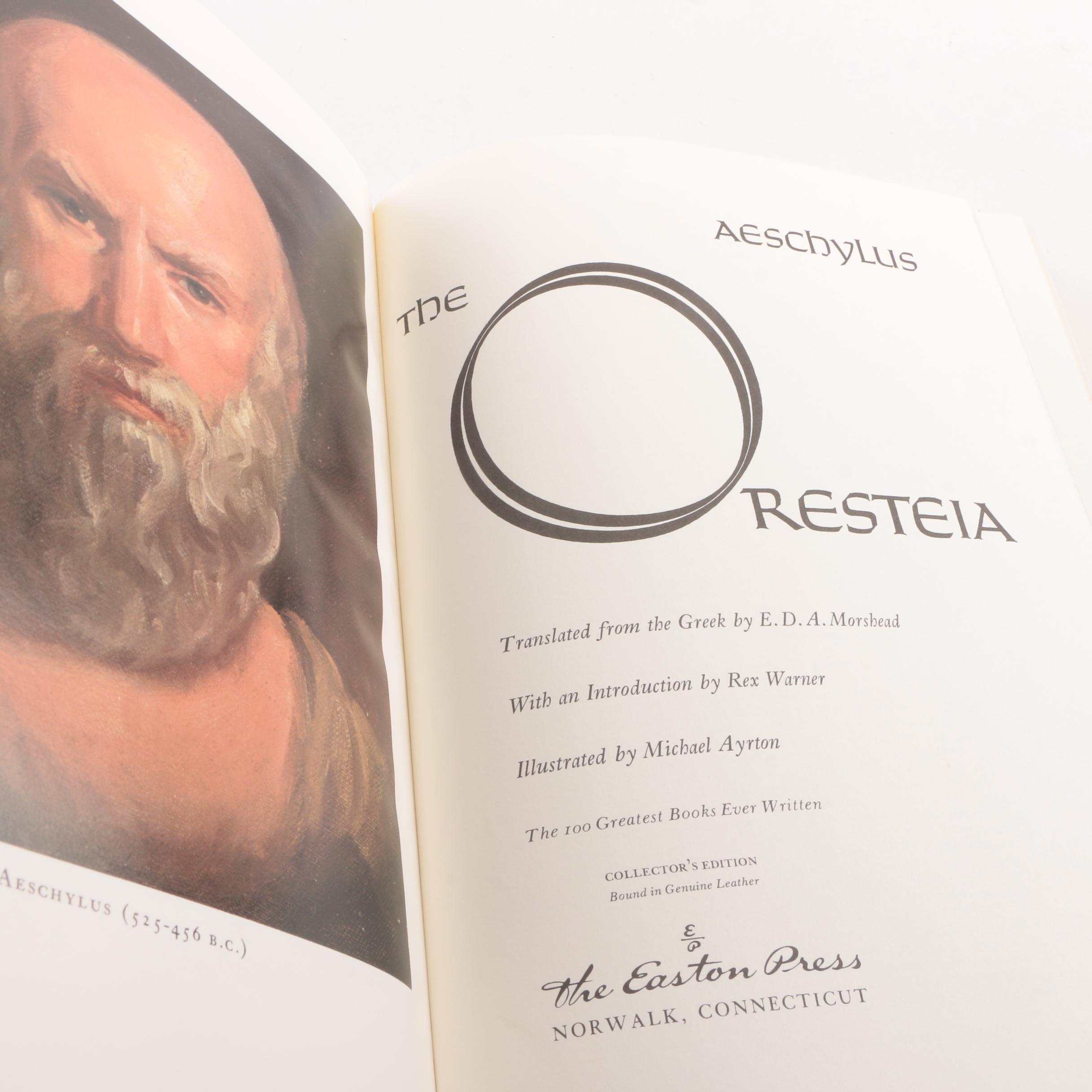 Easton Press Editions of Dramas and Fiction including Sophocles and Molière