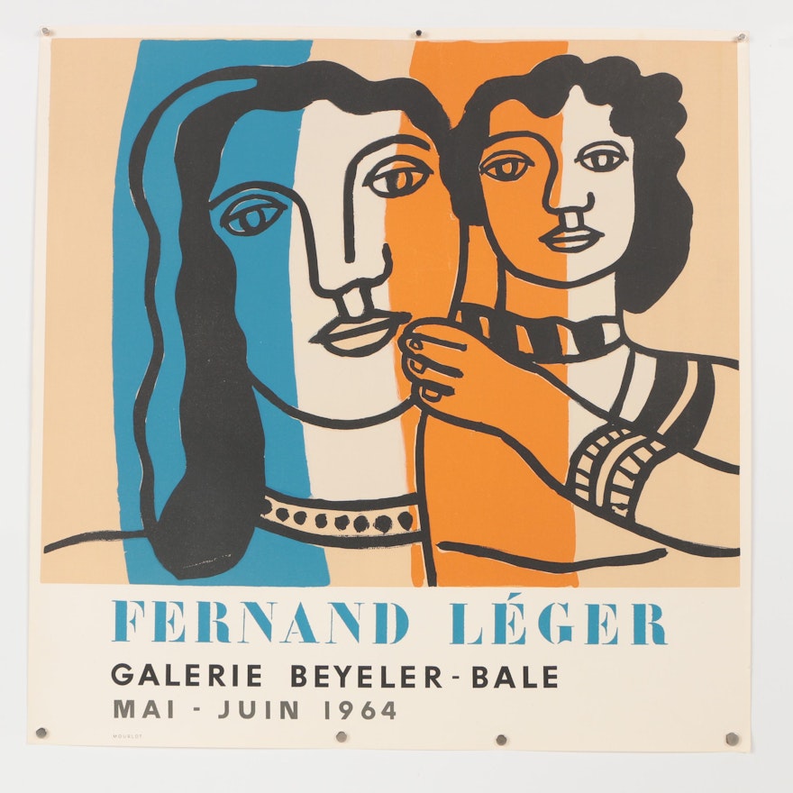 Mourlot Exhibition Poster after Fernand Léger "Mother and Child"