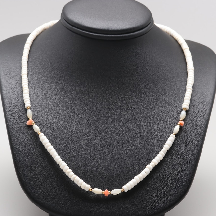 Shell and Mother of Pearl Necklace