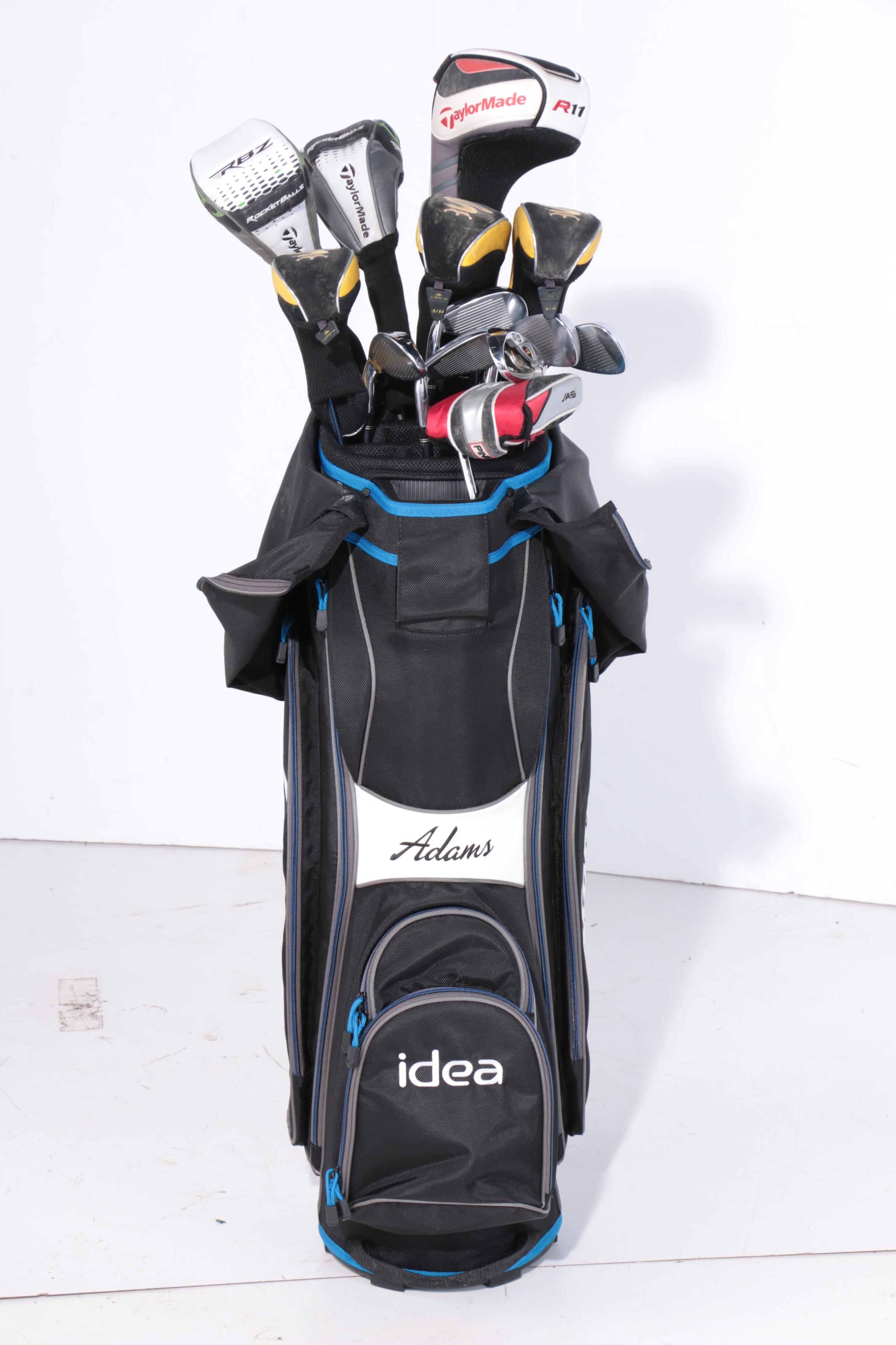 Adams Golf Bag with Clubs