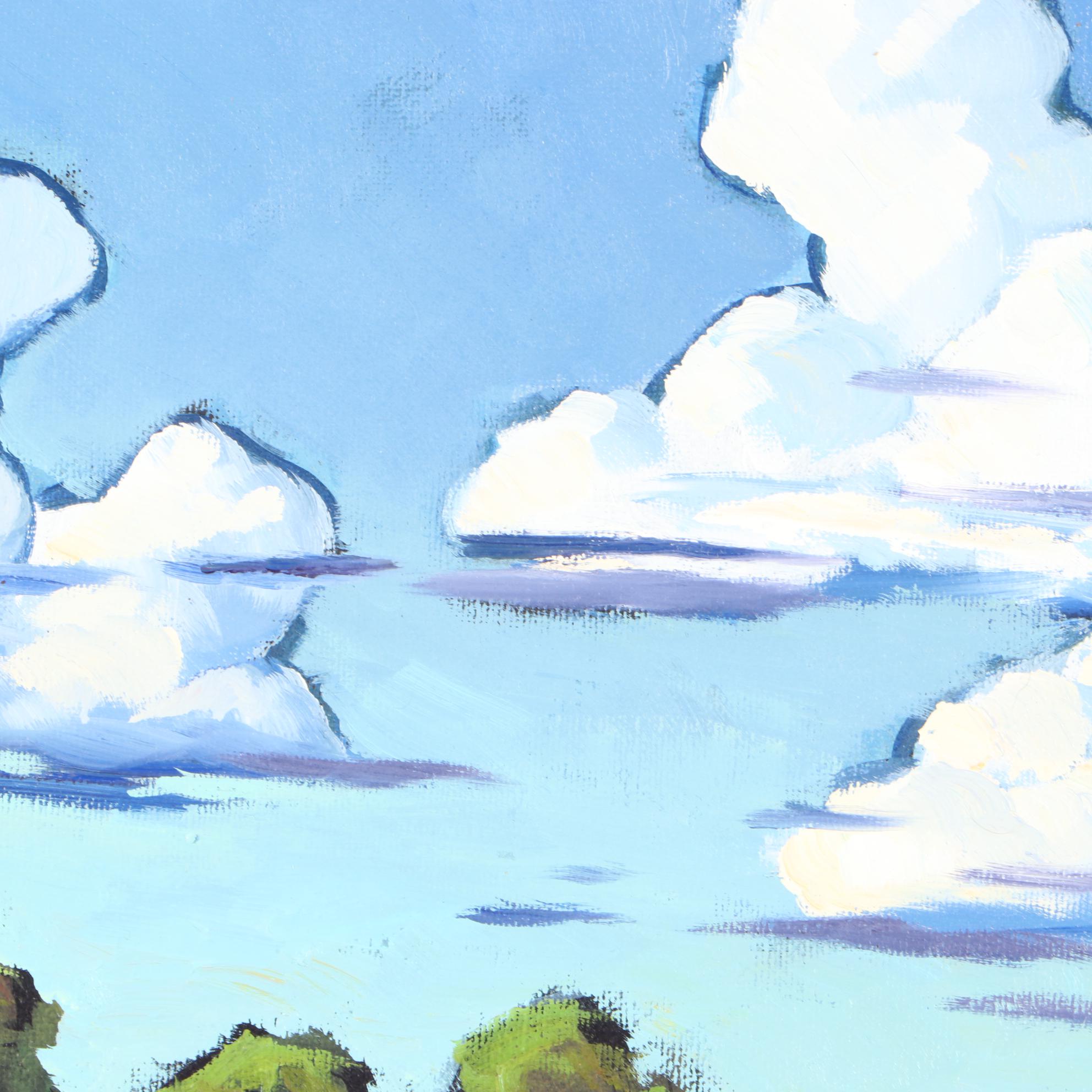 William Hawkins Contemporary Impressionist Oil Landscape Painting