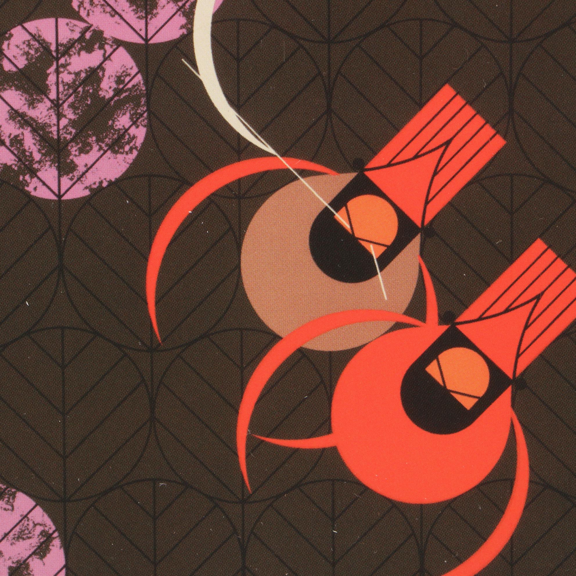 Offset Lithograph after Charley Harper "Redbirds and Redbuds"