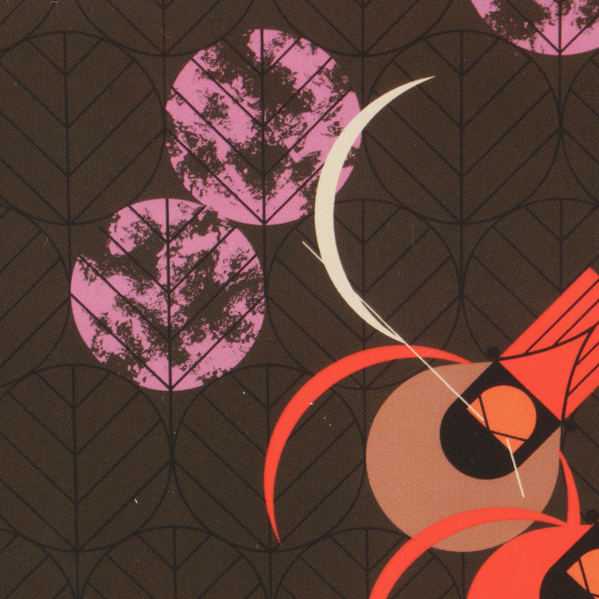 Offset Lithograph after Charley Harper "Redbirds and Redbuds"