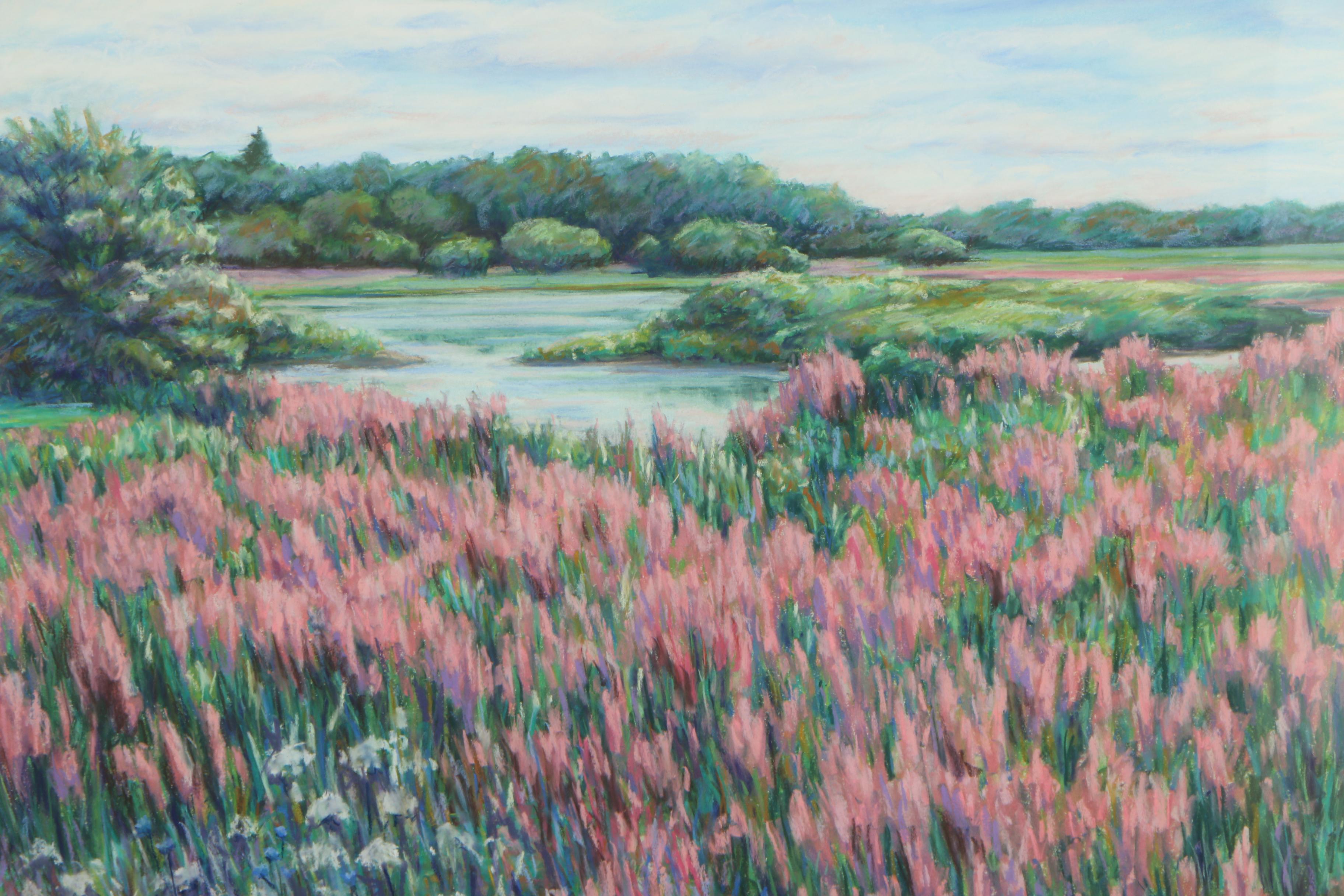 D. Levine Pastel Landscape Pastel Drawing