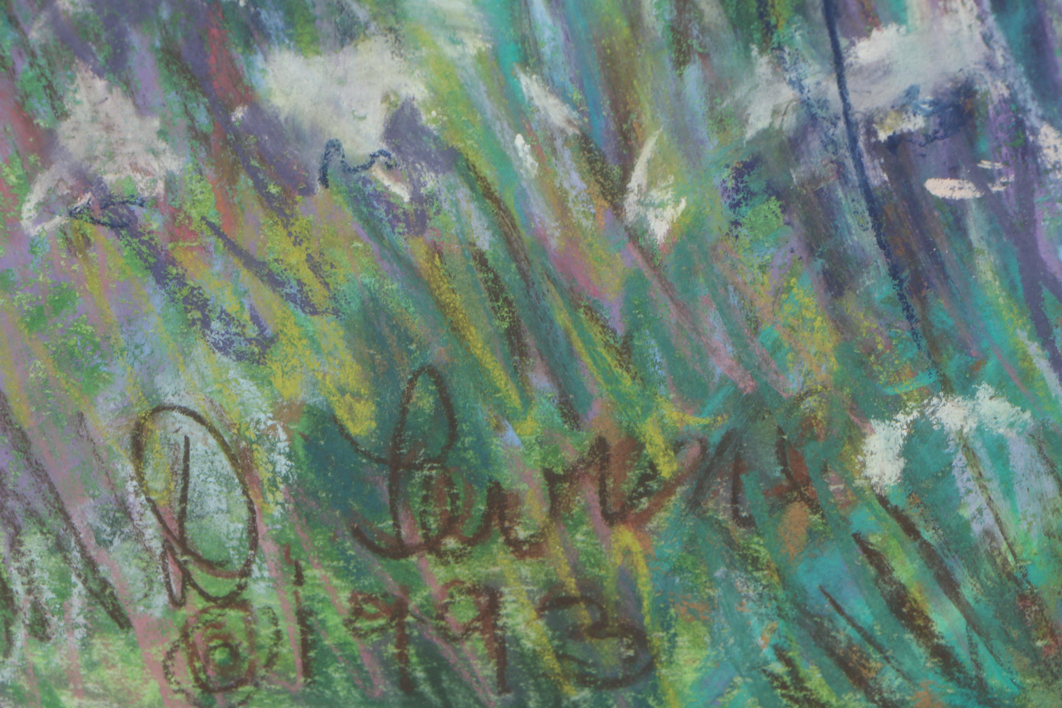 D. Levine Pastel Landscape Pastel Drawing