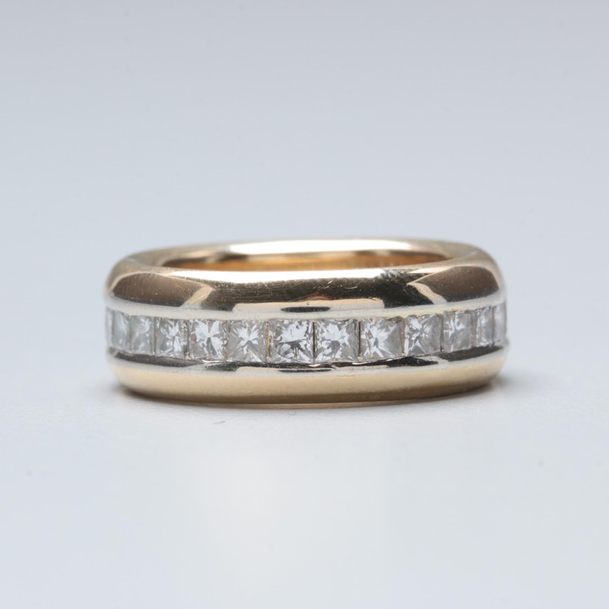 18K Yellow Gold 1.68 CTW Diamond Eternity Ring