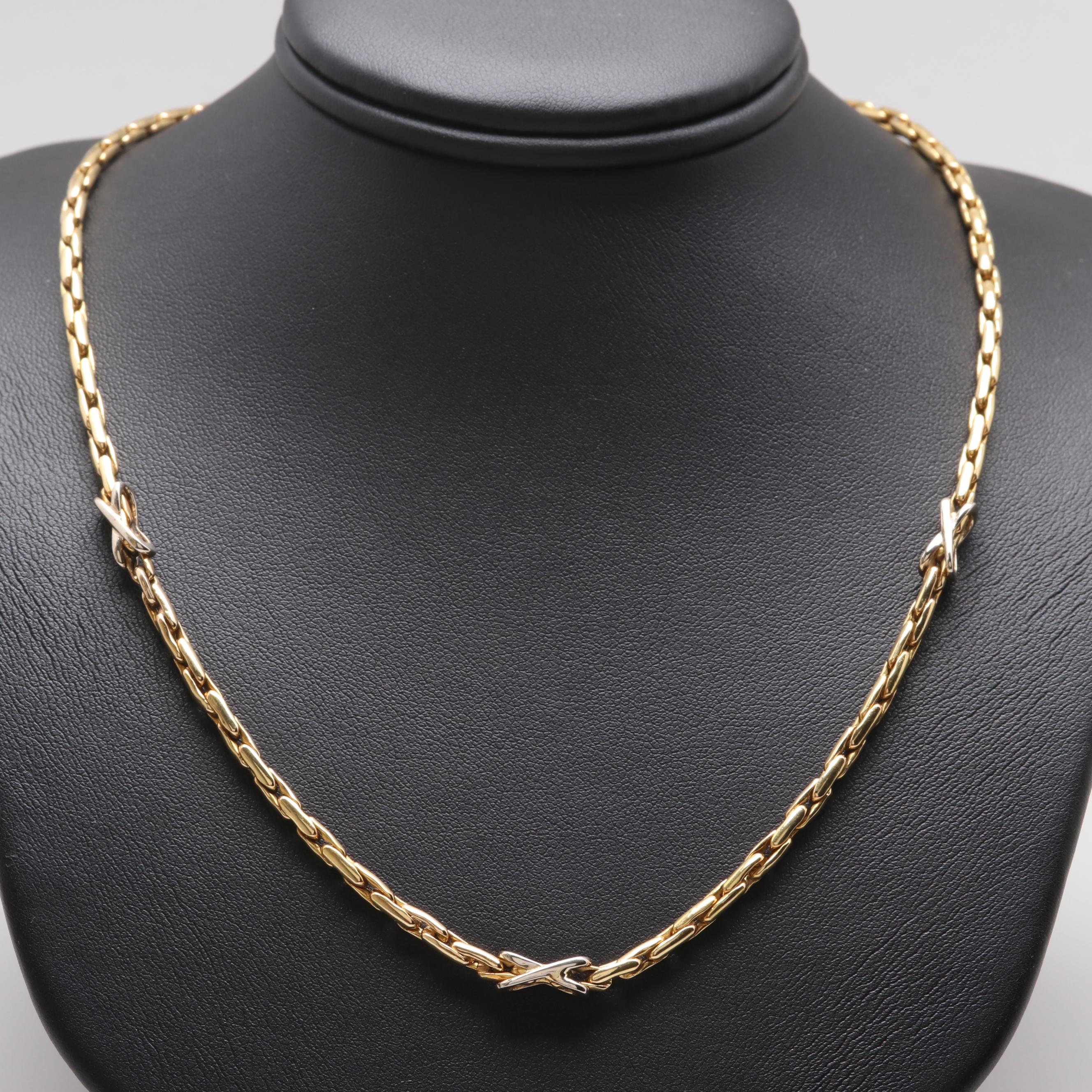 Vaschieri 18K Yellow Gold Custom Link Chain Necklace