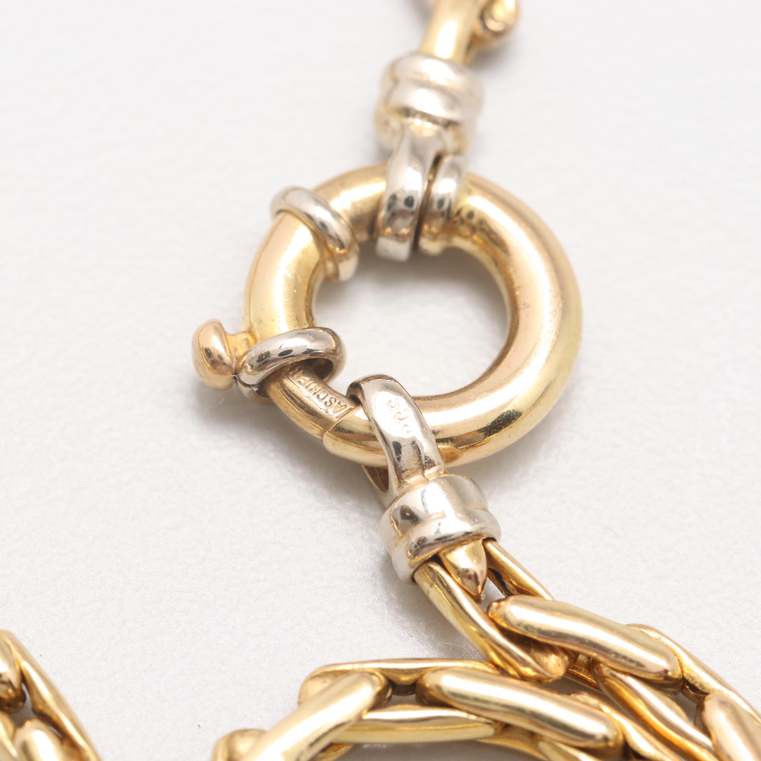 Vaschieri 18K Yellow Gold Custom Link Chain Necklace