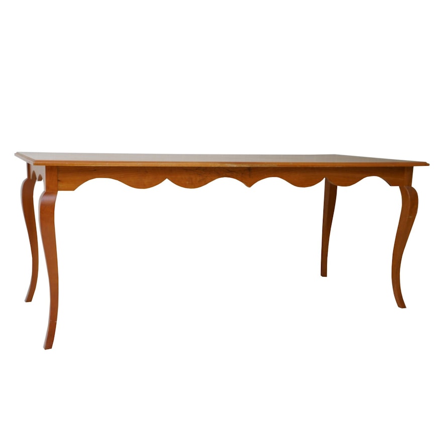 French Provincial Style Walnut Dining Table