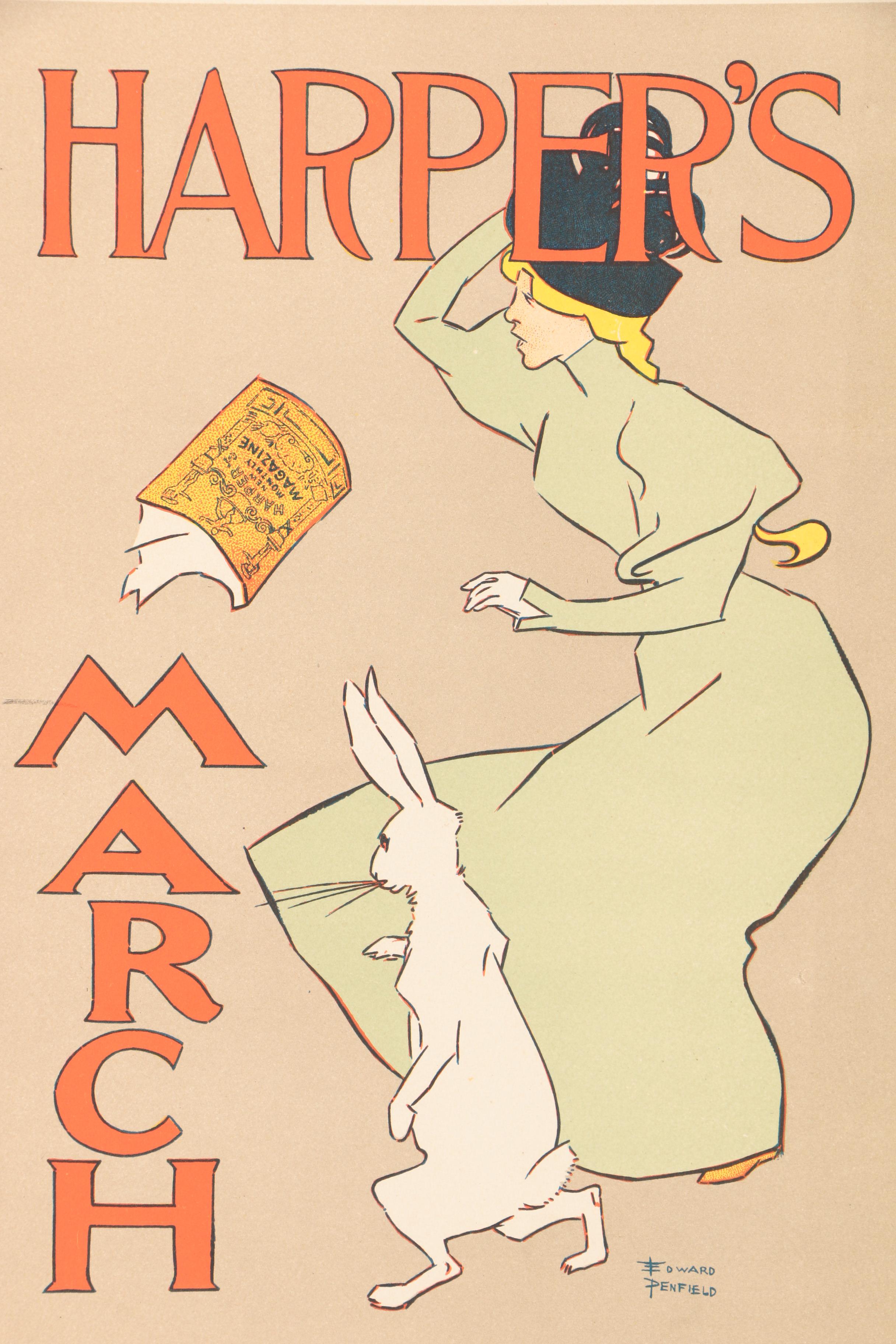 Antique "Les Maitres de l'Affiche" Lithograph after Edward Penfield