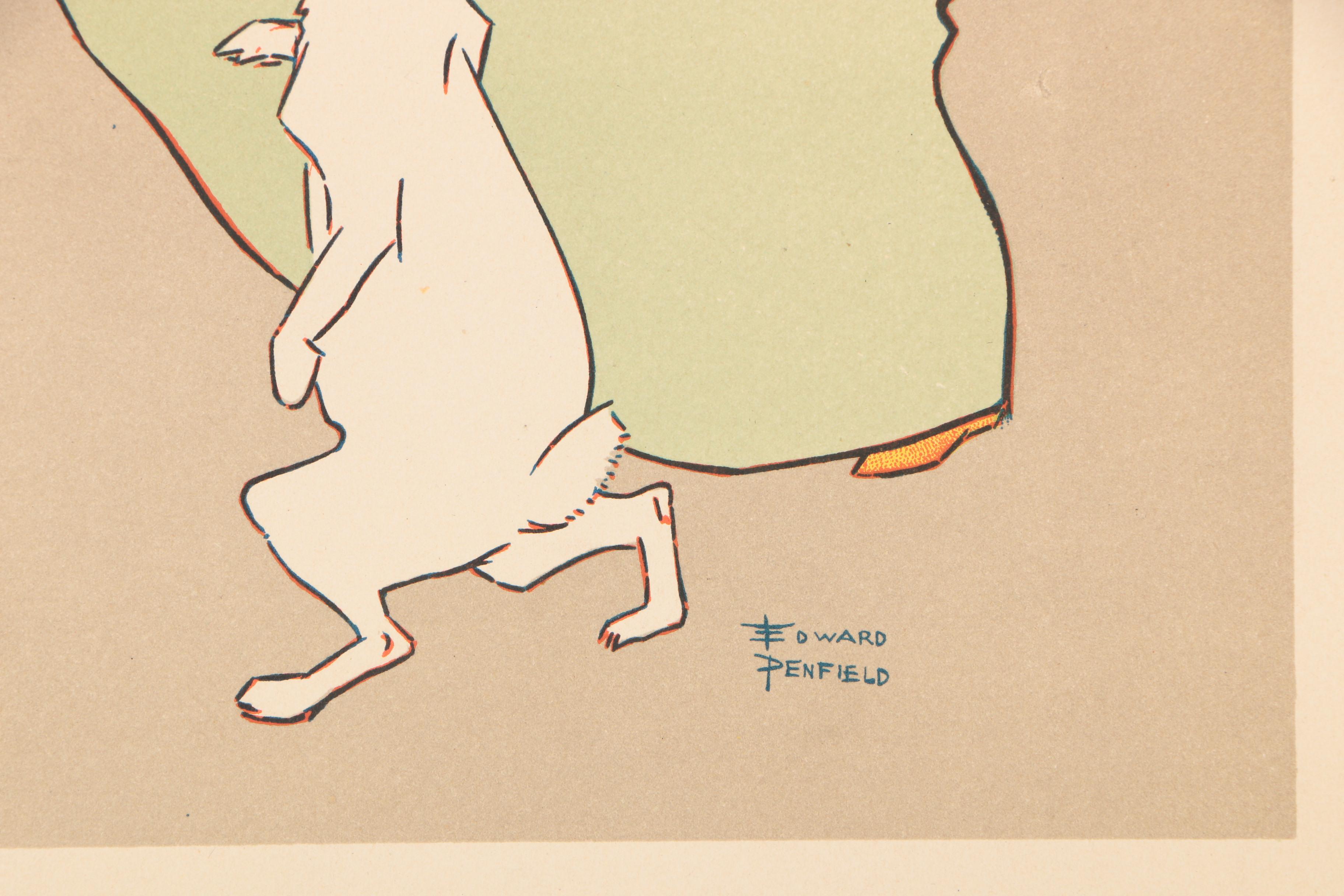 Antique "Les Maitres de l'Affiche" Lithograph after Edward Penfield