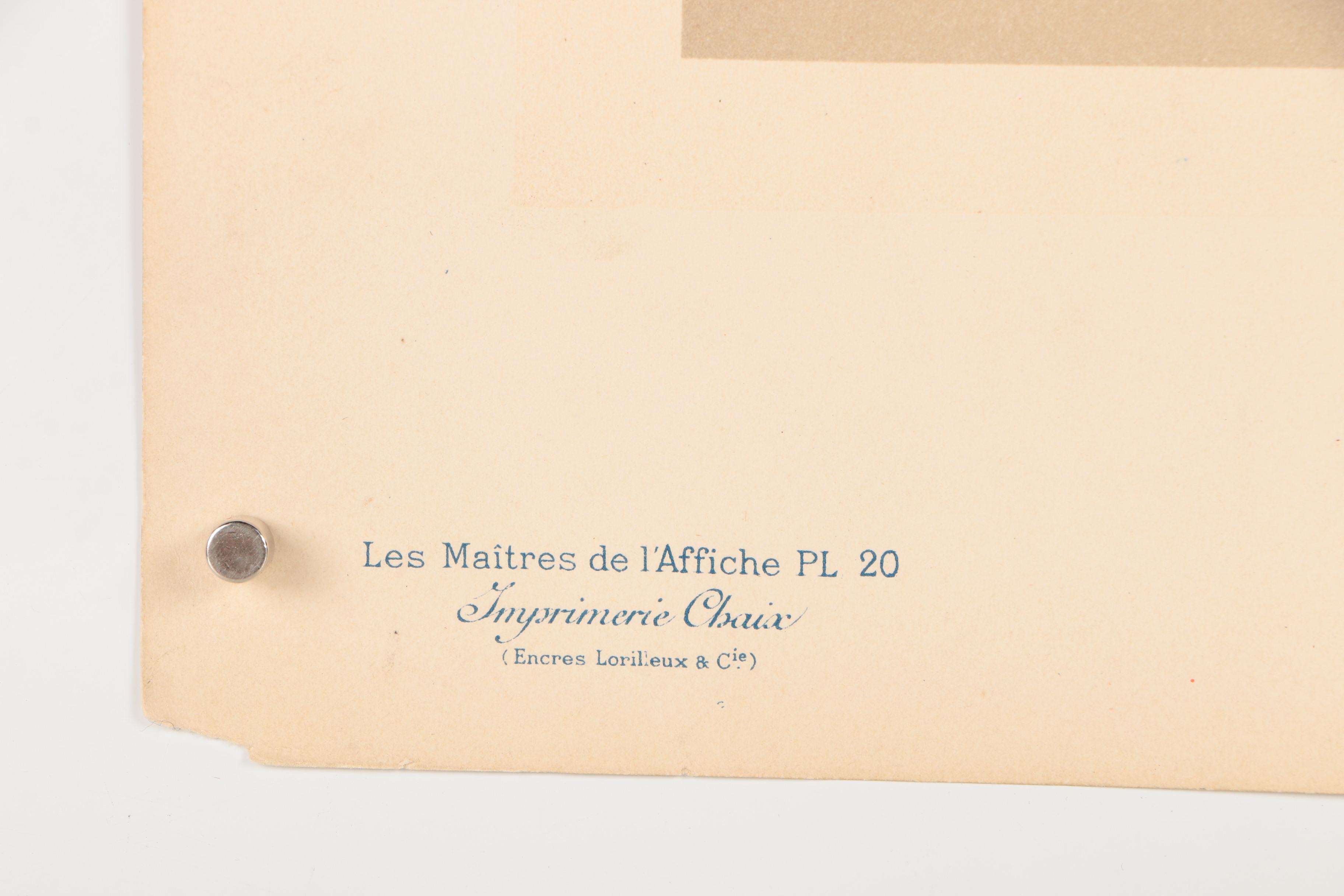 Antique "Les Maitres de l'Affiche" Lithograph after Edward Penfield