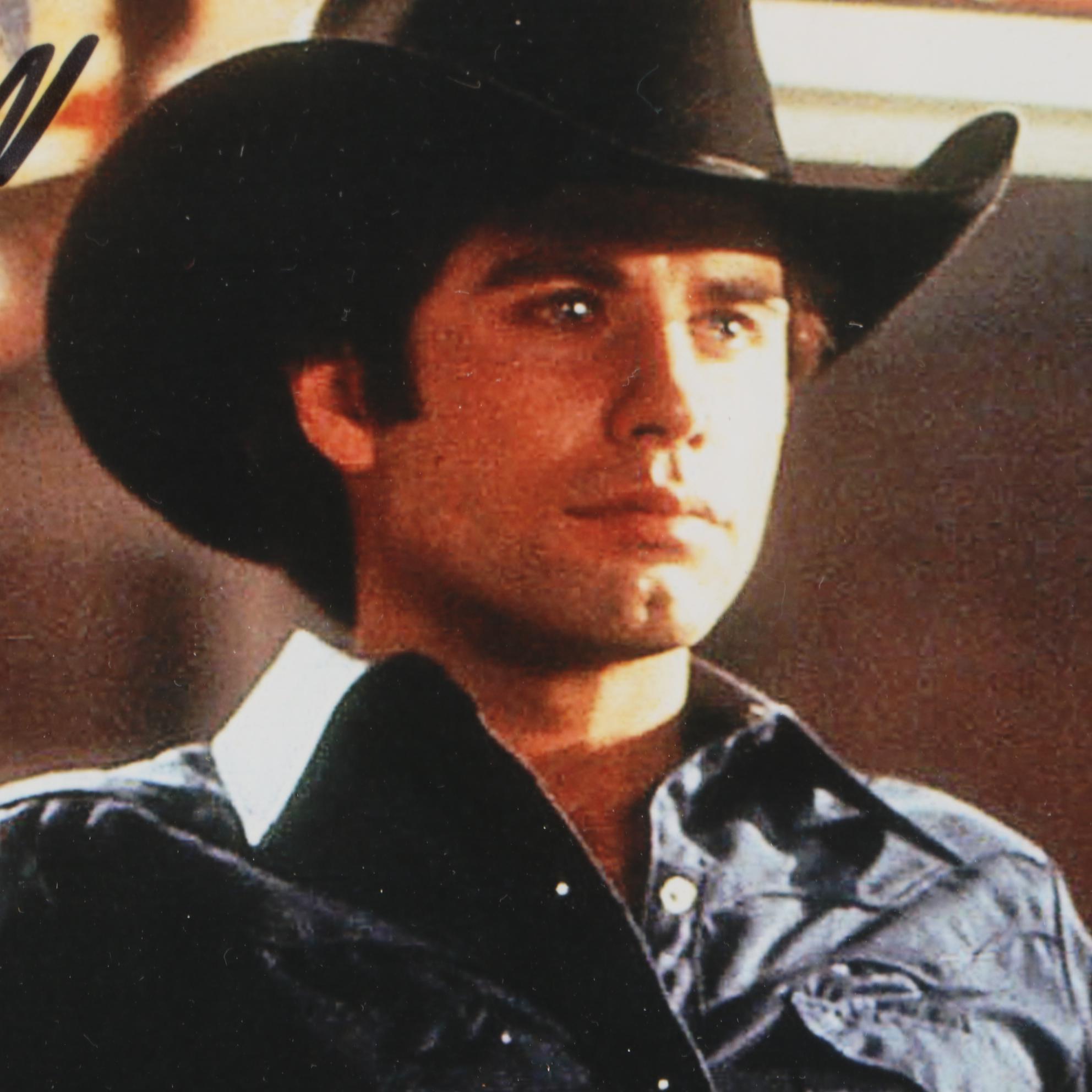 John Travolta Signed Blockbuster Movie "Urban Cowboy" Matted Framed Display COA