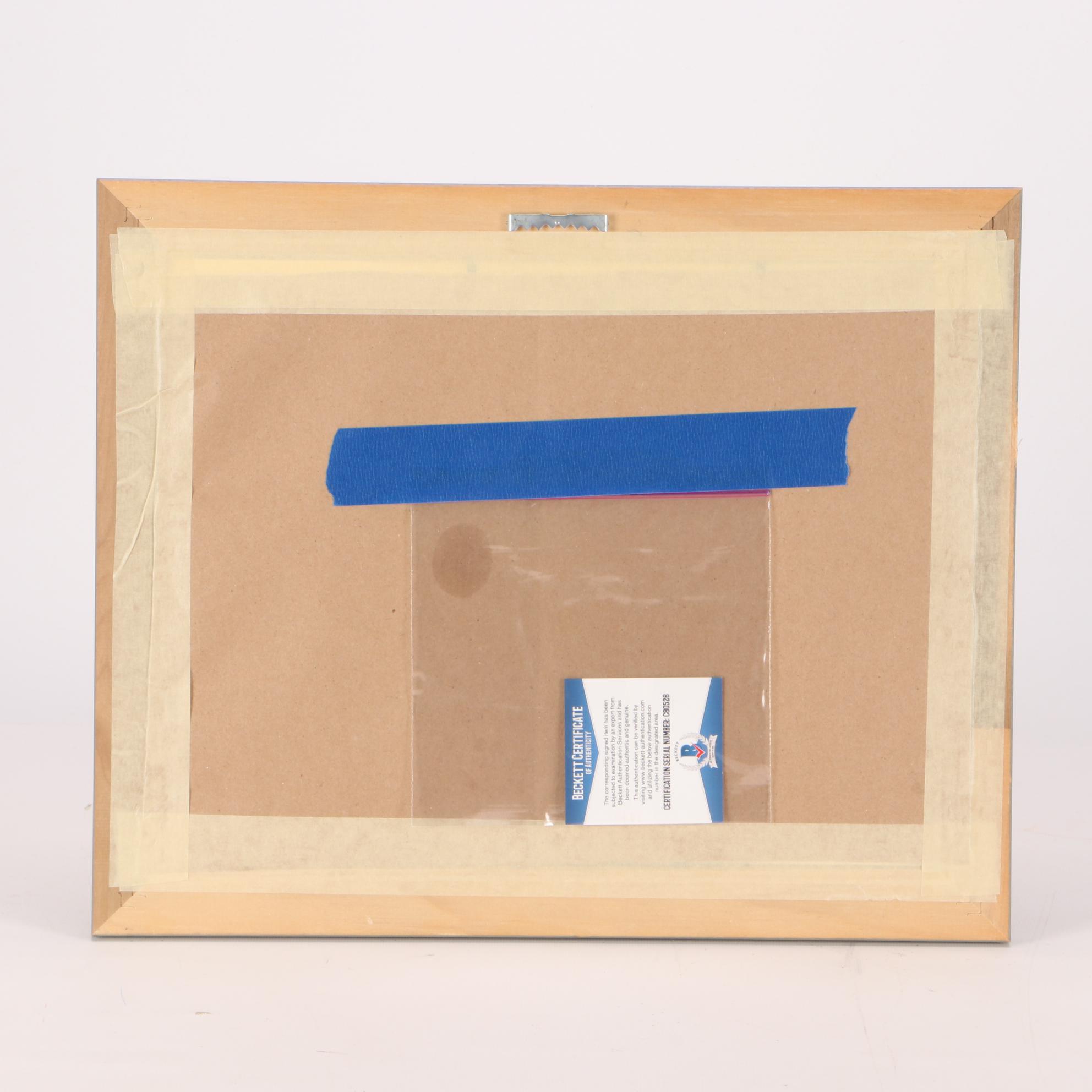 John Travolta Signed Blockbuster Movie "Urban Cowboy" Matted Framed Display COA