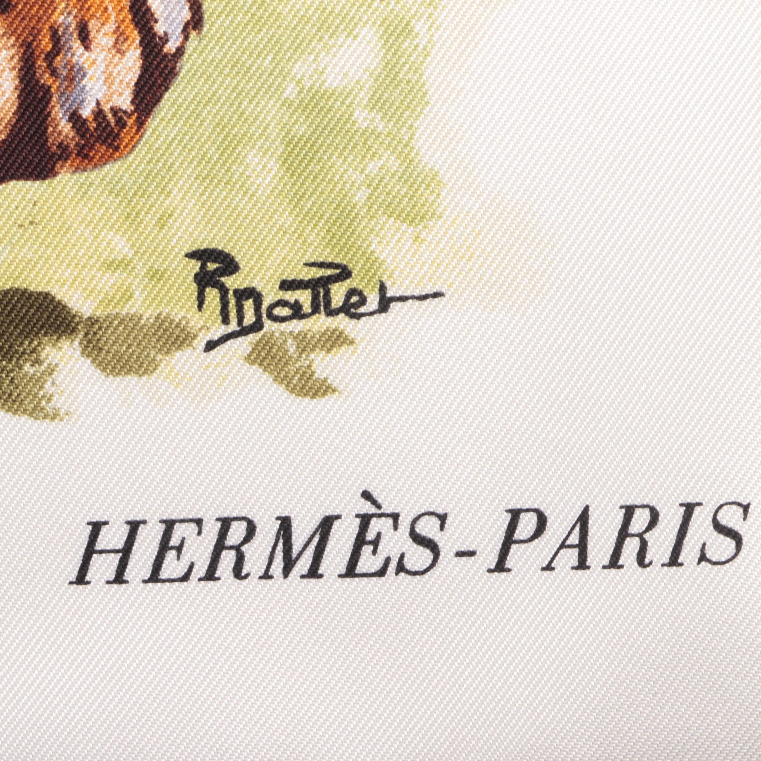 2016 Hermès of Paris "Panthera Pardus" Silk Scarf