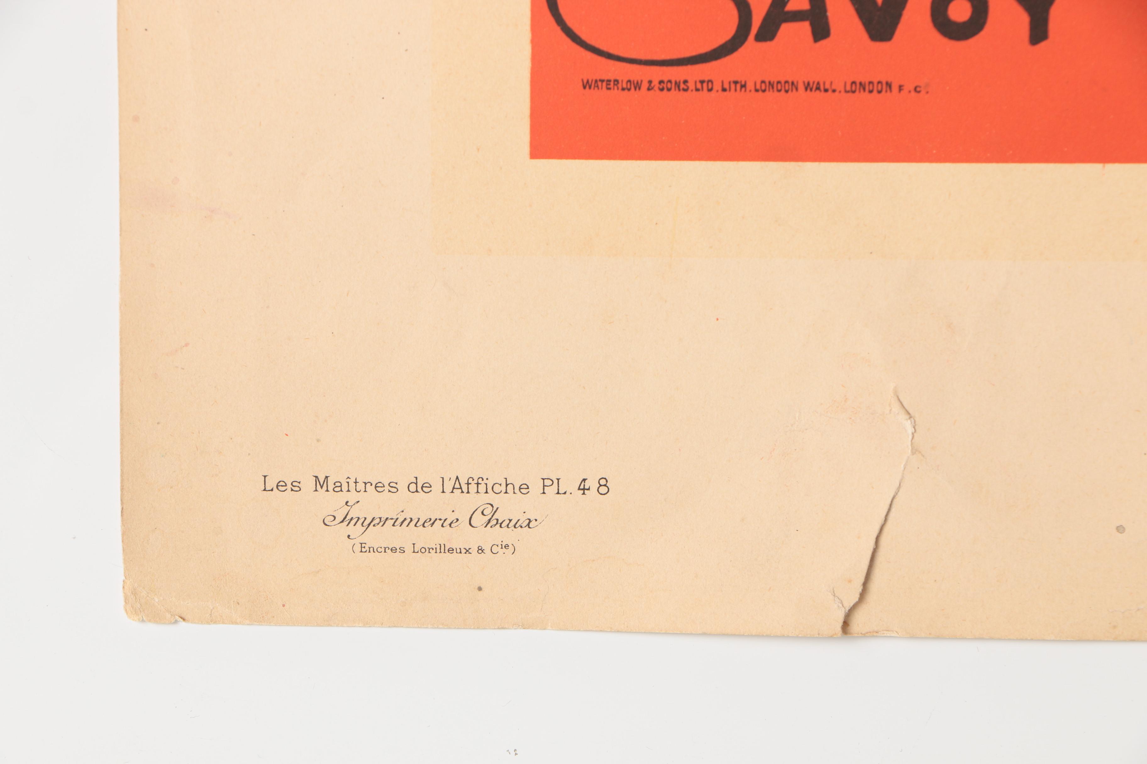 Antique "Les Maitres de l'Affiche" Lithograph after Dudley Hardy