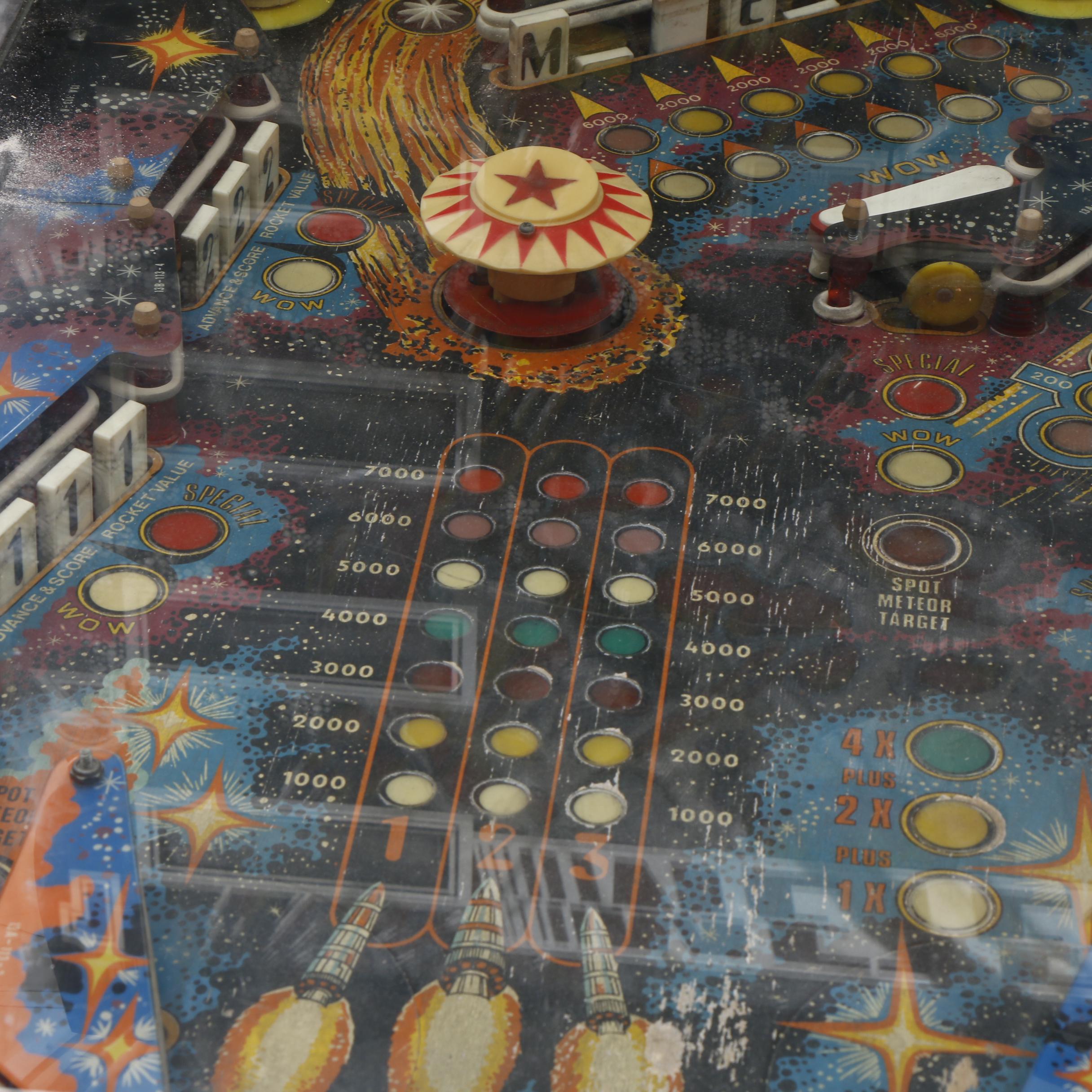 1970s-1980s Meteor Arcade Pinball By Stern