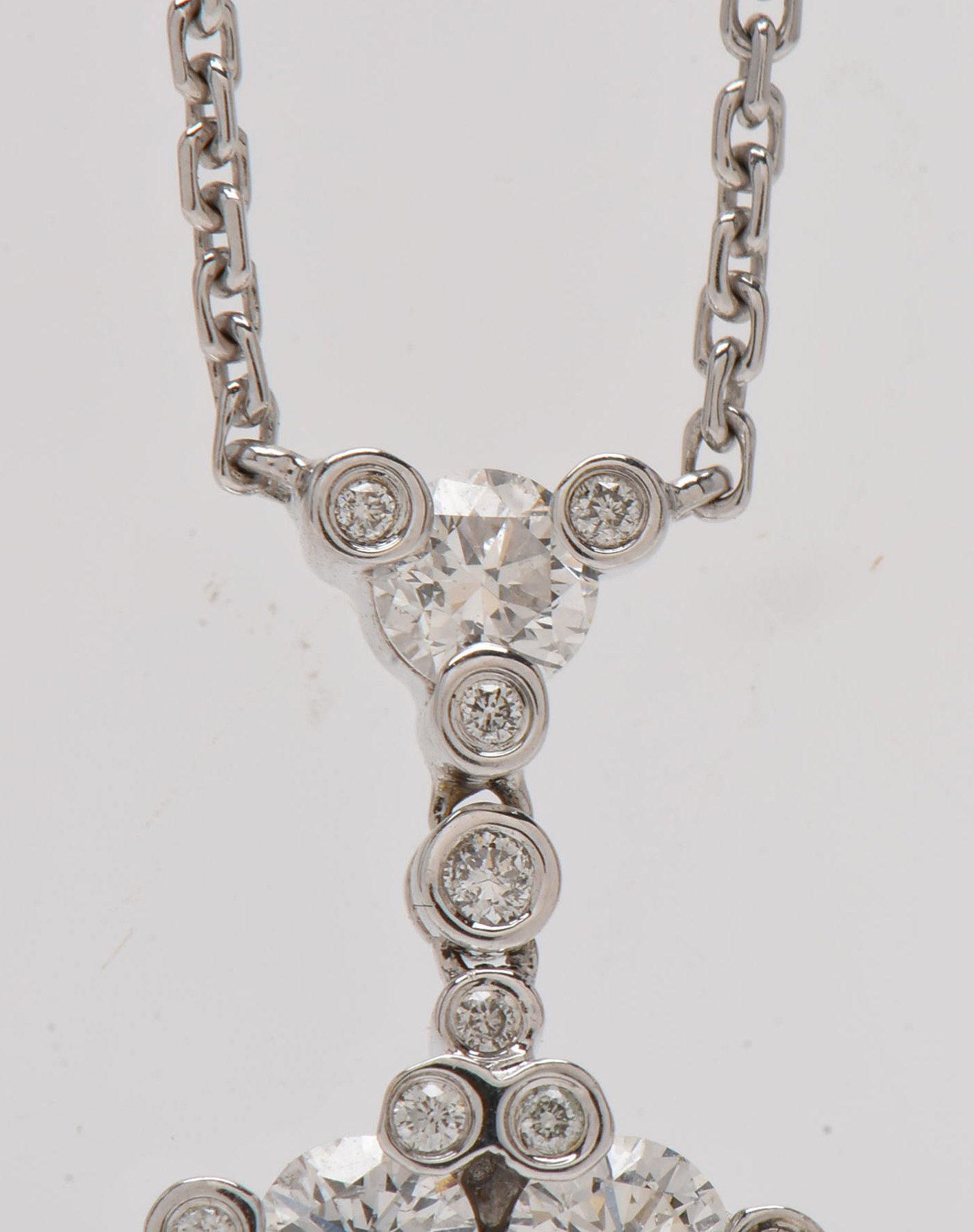 Gregg Ruth 18K White Gold 1.60 CTW Diamond Necklace