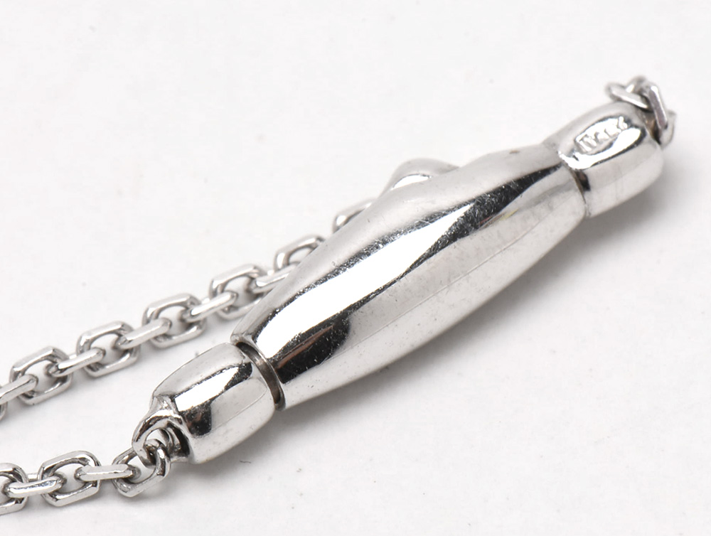 Gregg Ruth 18K White Gold 1.60 CTW Diamond Necklace