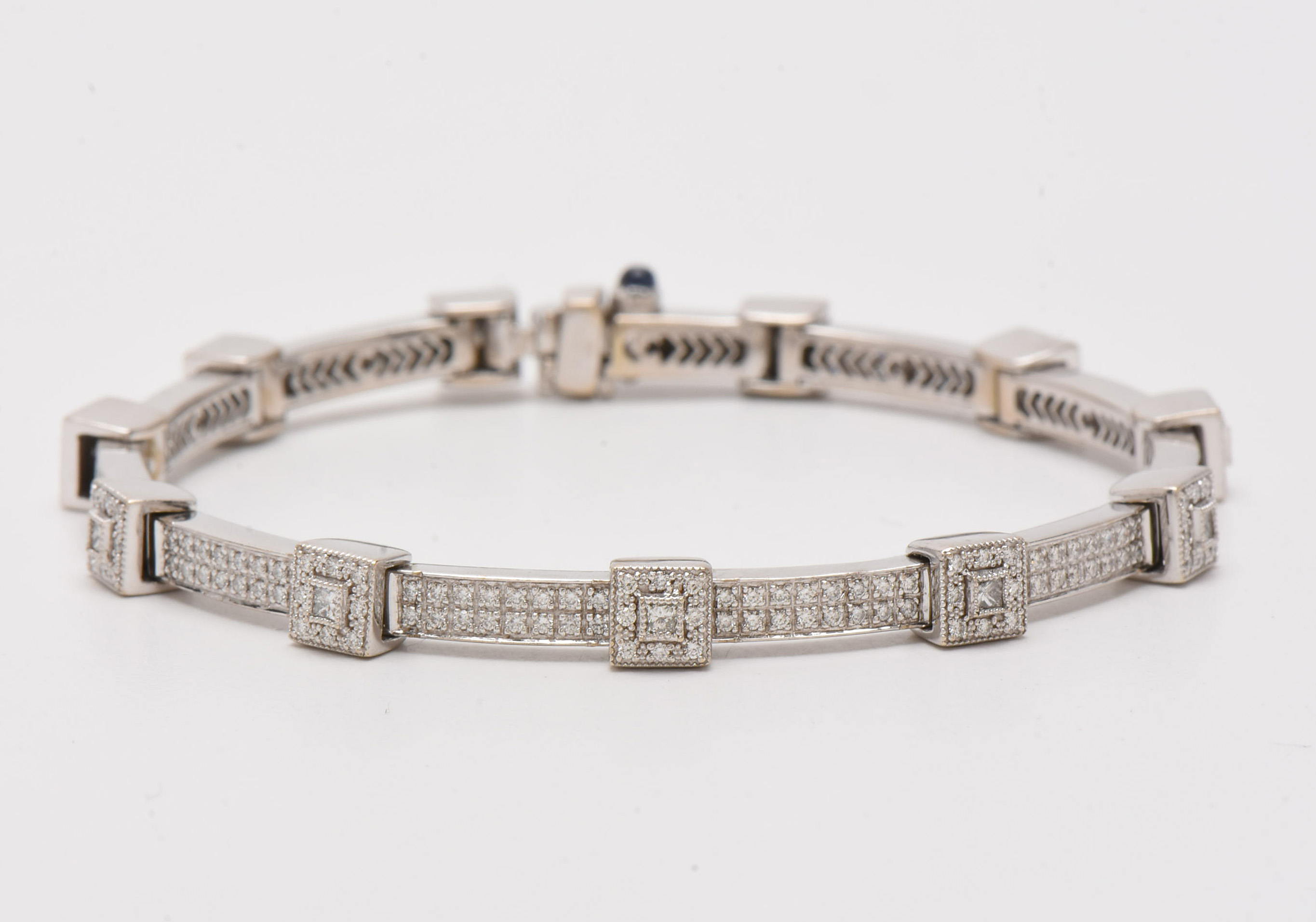 Charriol 18K White Gold 2.08 CTW Diamond Bracelet