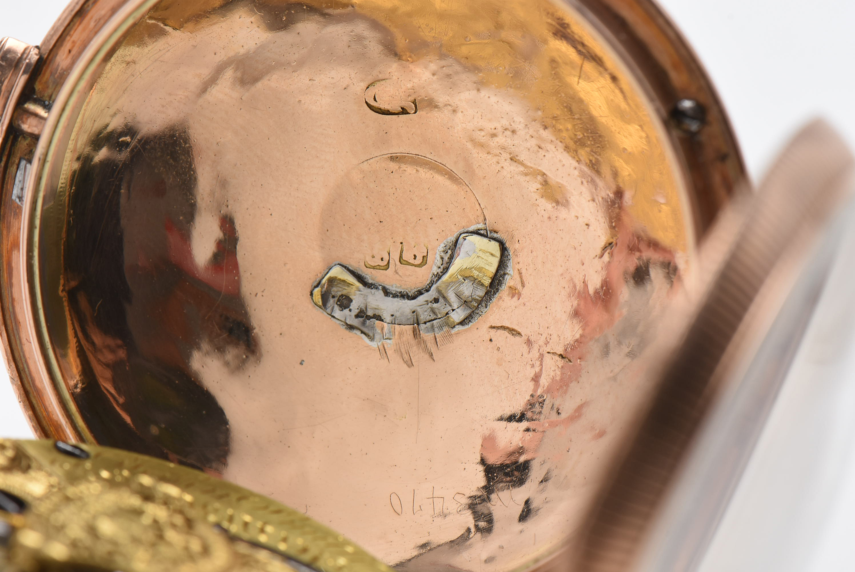 18K Rose and Yellow Gold Antique European Key Wind and Set Pocket Watch