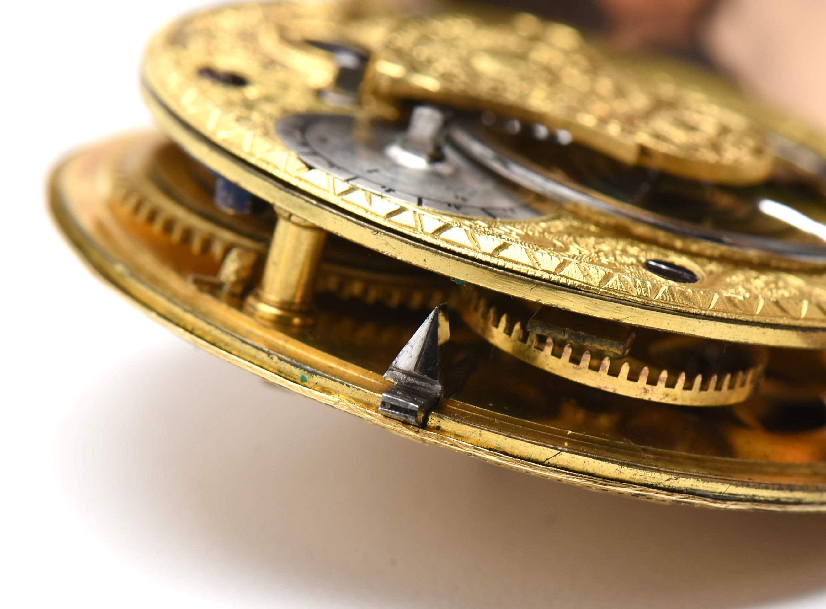 18K Rose and Yellow Gold Antique European Key Wind and Set Pocket Watch