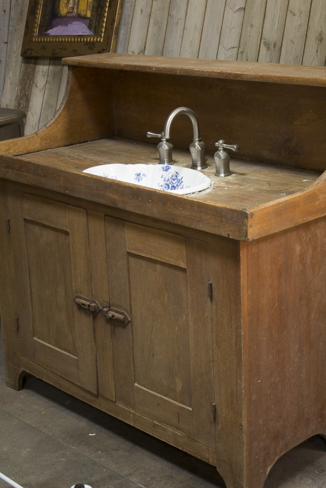 Retrofitted Antique Dry Sink