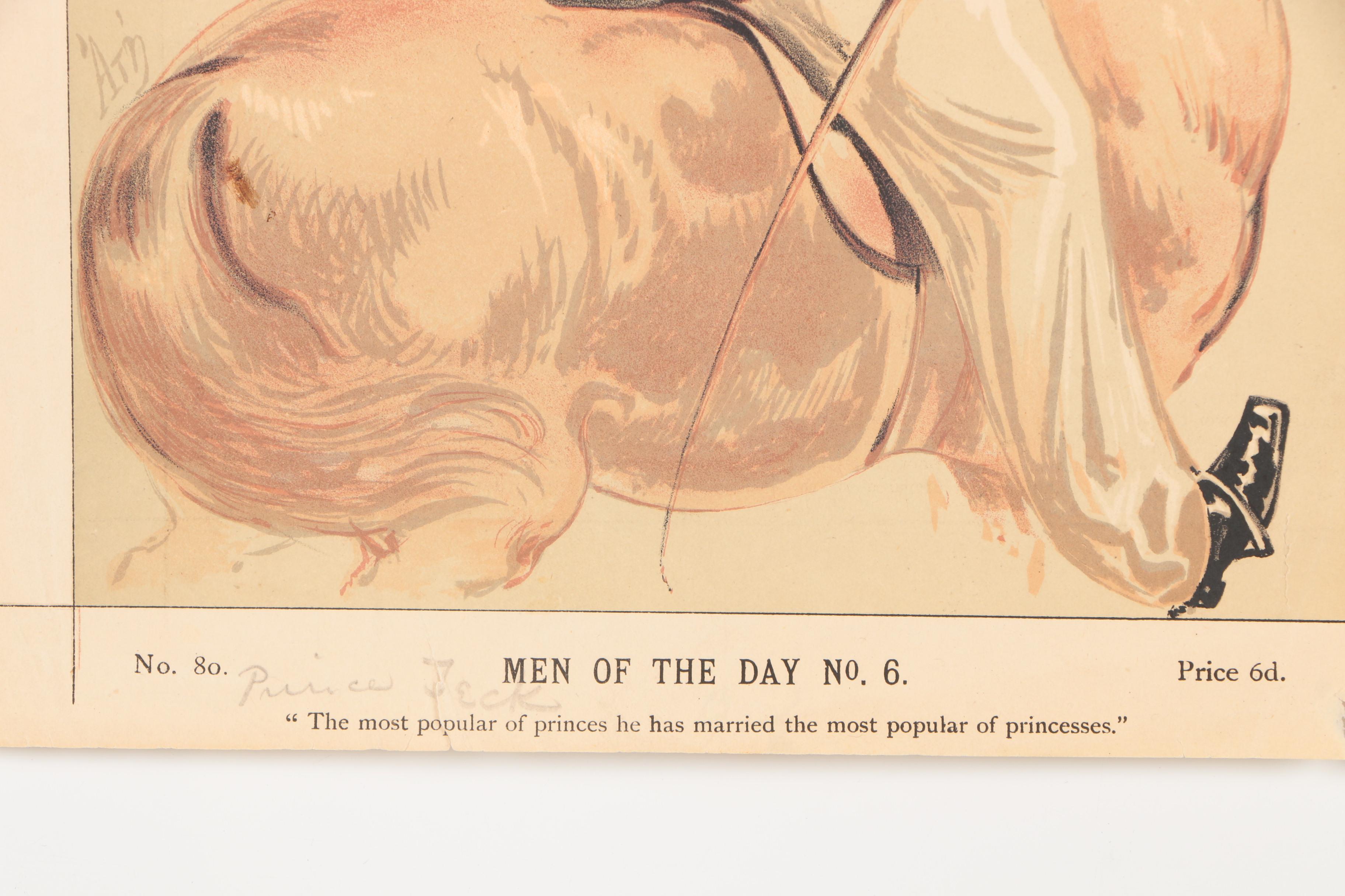 1870 Ape and Ἀτη Lithograph Portraits From "Vanity Fair"