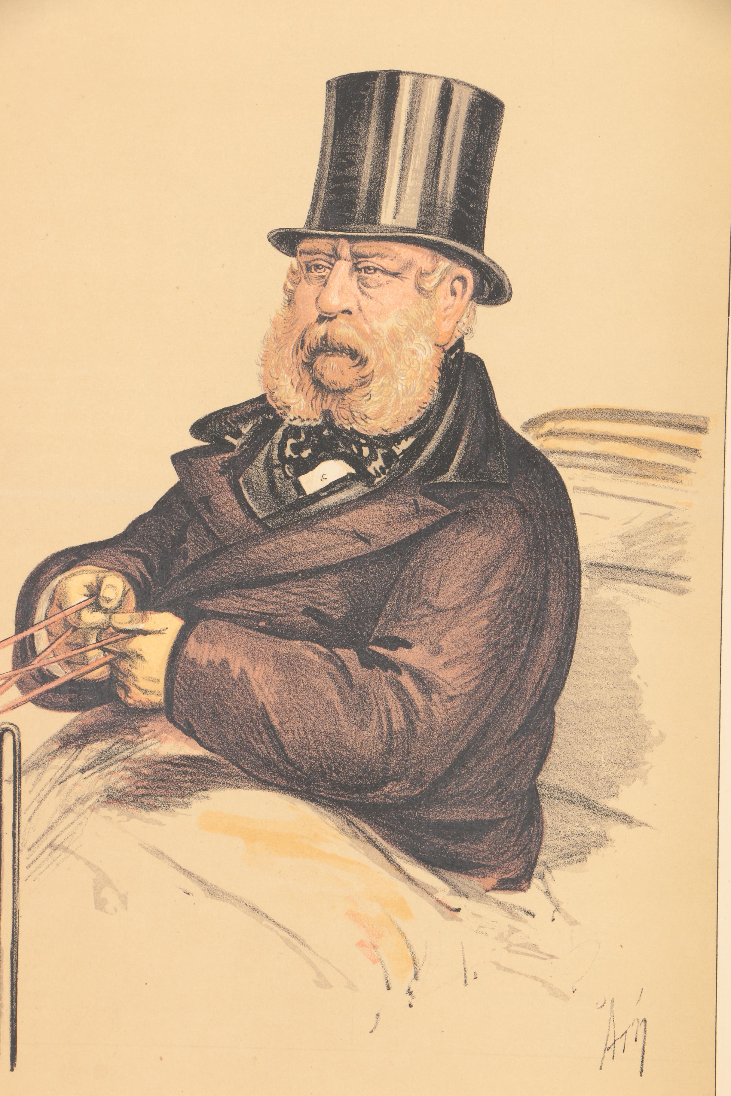 1870 Ape and Ἀτη Lithograph Portraits From "Vanity Fair"