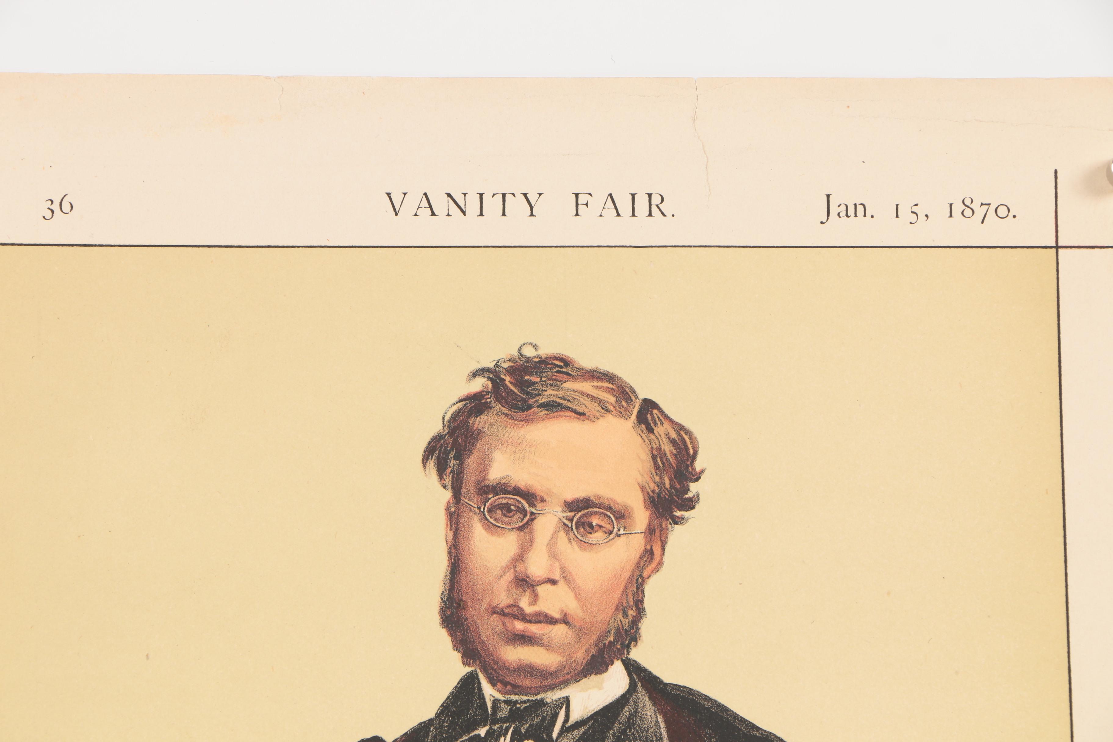 1870 Ape and Ἀτη Lithograph Portraits From "Vanity Fair"