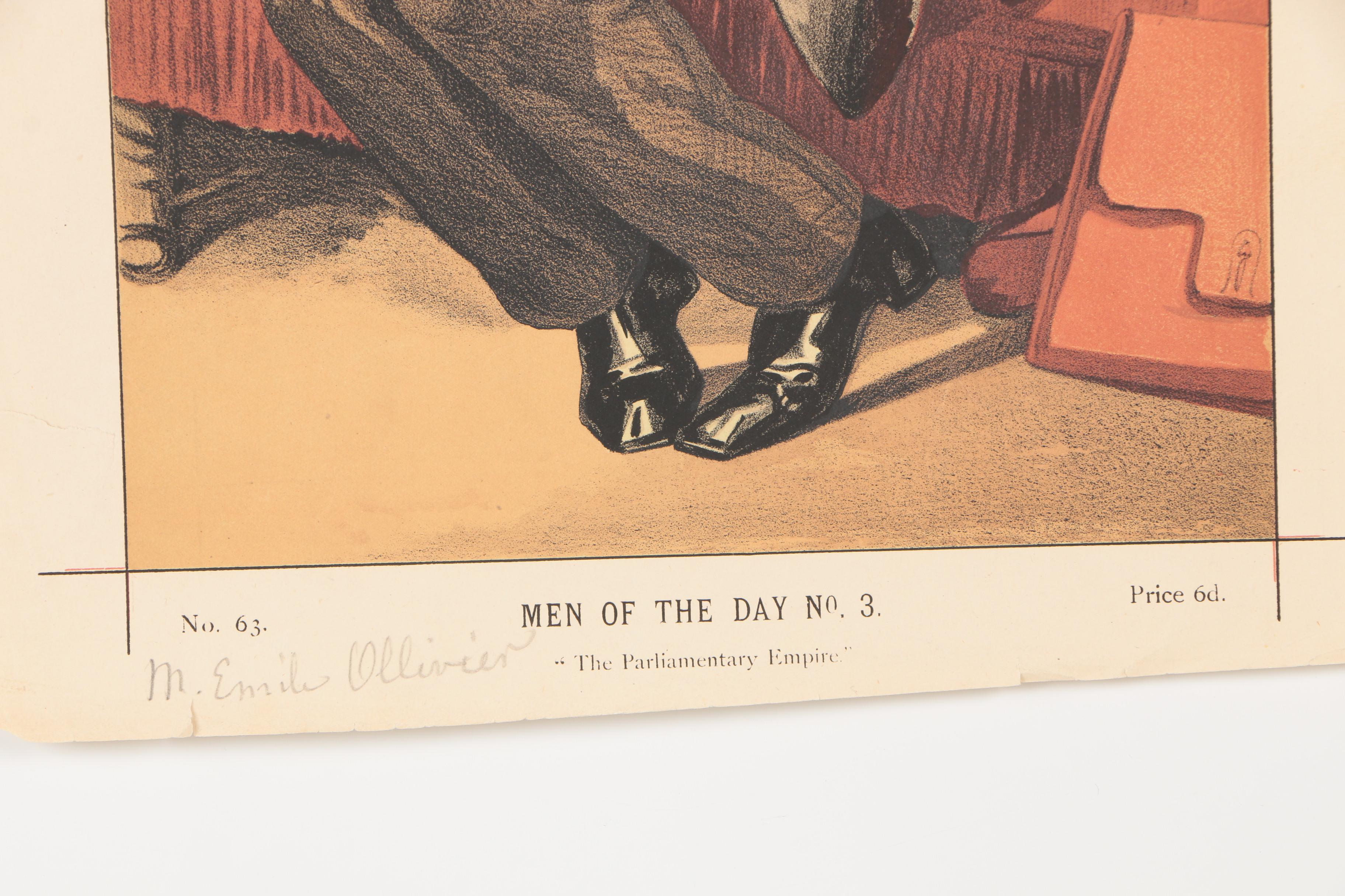 1870 Ape and Ἀτη Lithograph Portraits From "Vanity Fair"