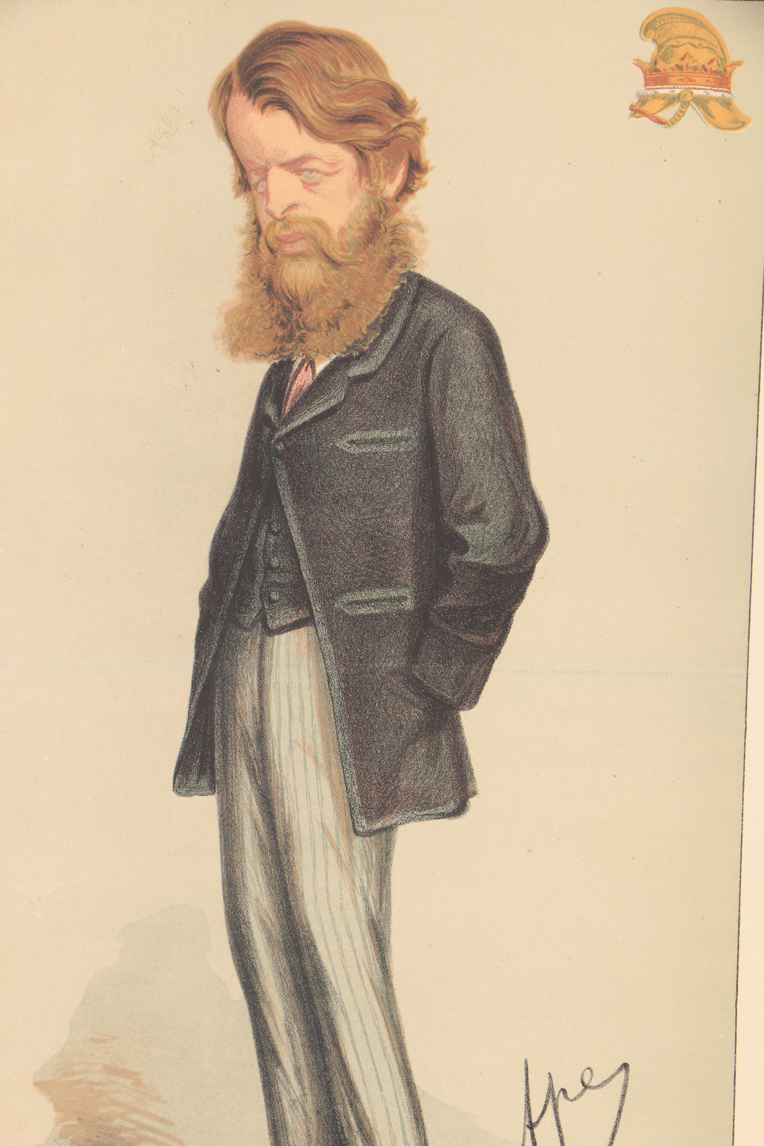 1870 Ape and Ἀτη Lithograph Portraits From "Vanity Fair"