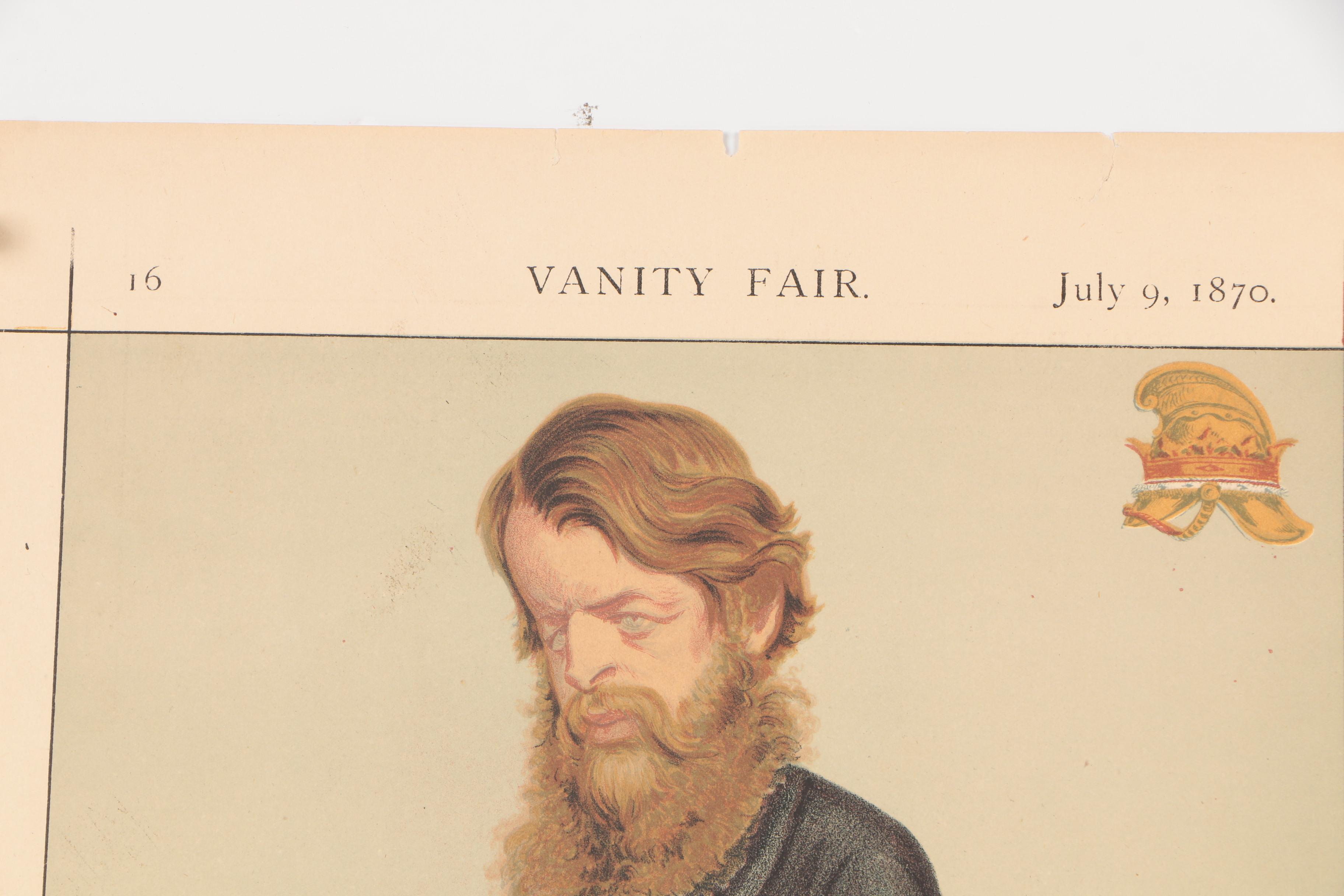 1870 Ape and Ἀτη Lithograph Portraits From "Vanity Fair"