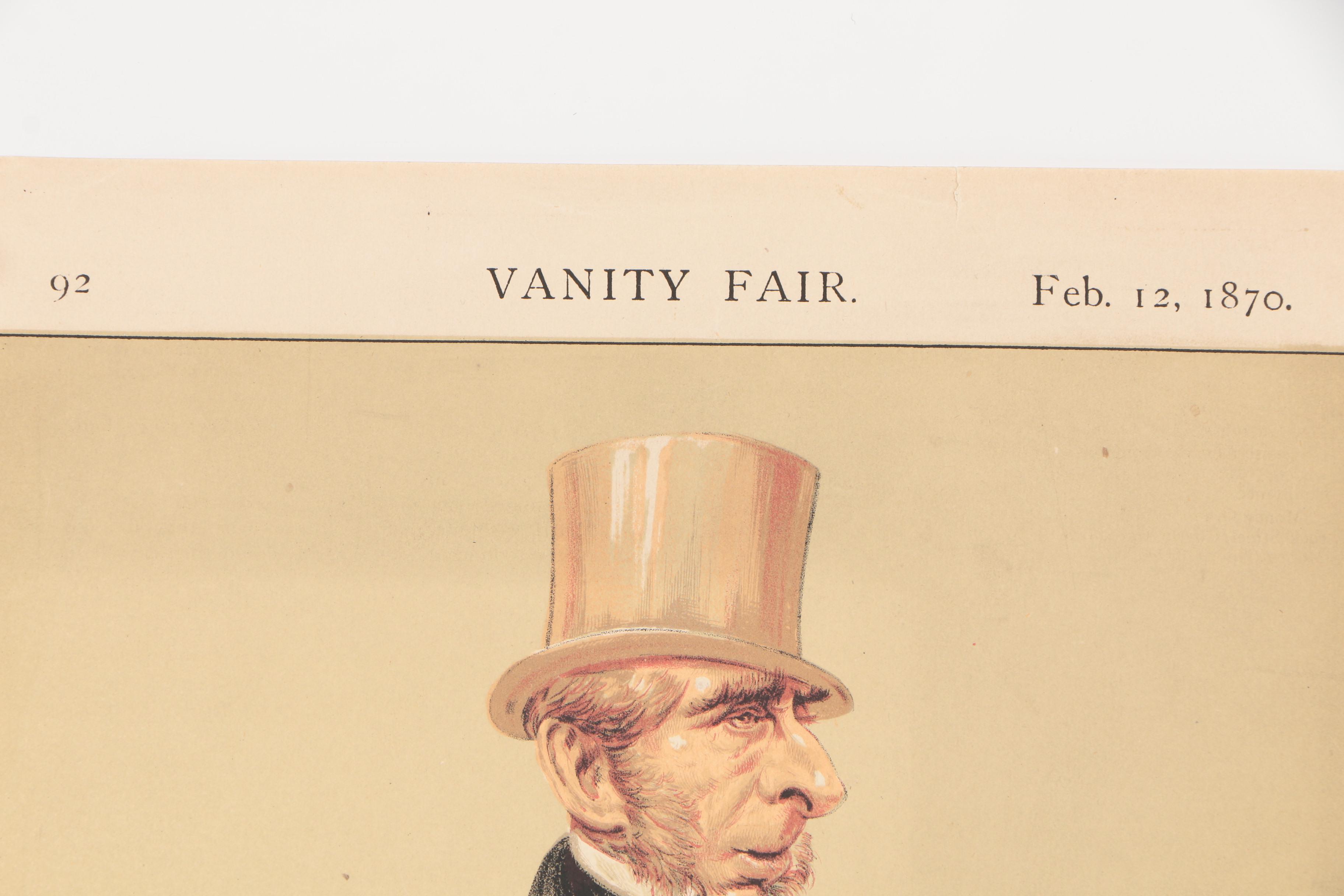 1870 Ape and Ἀτη Lithograph Portraits From "Vanity Fair"