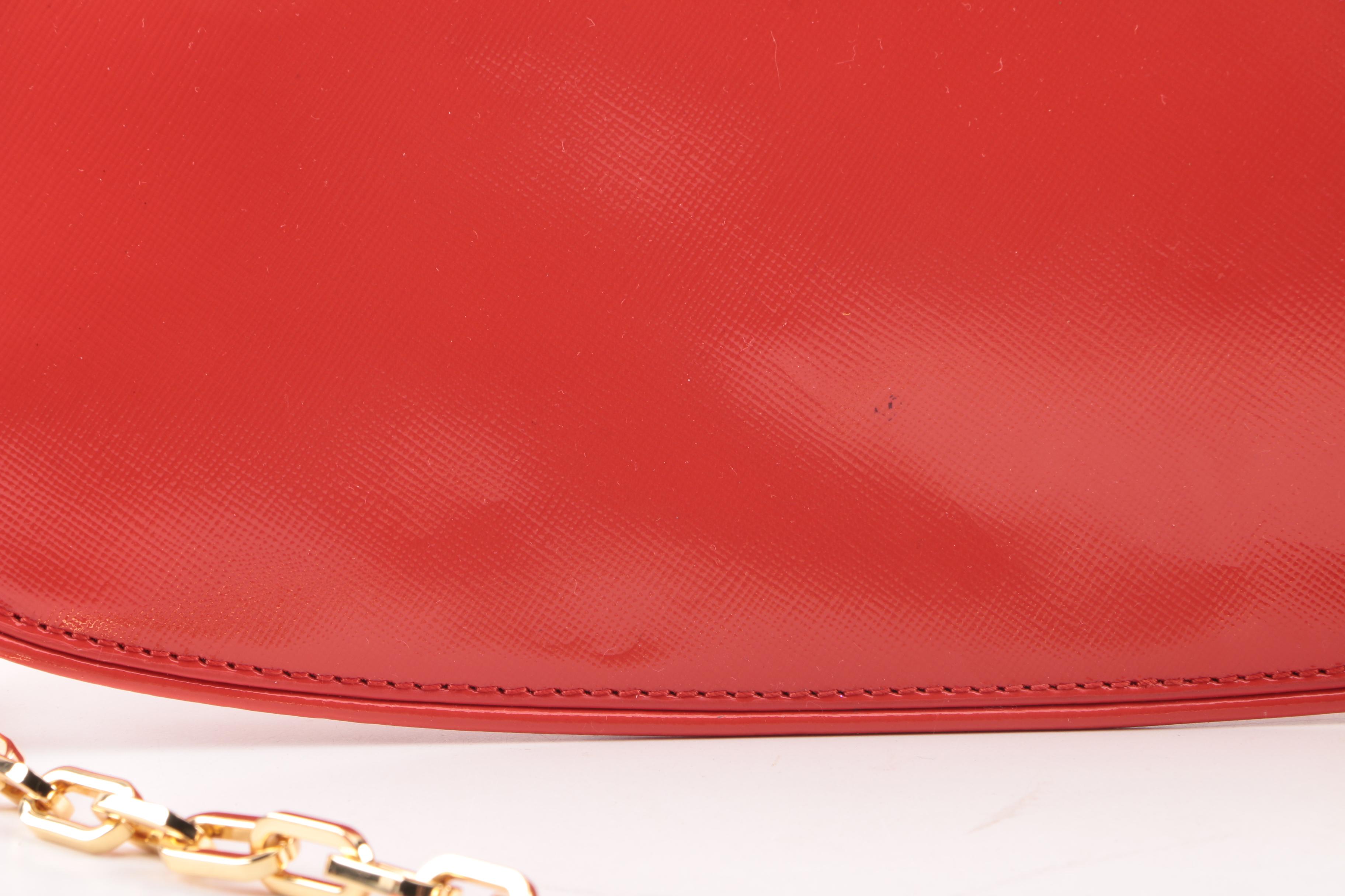 Tory Burch Robinson Poppy Red Logo Handbag