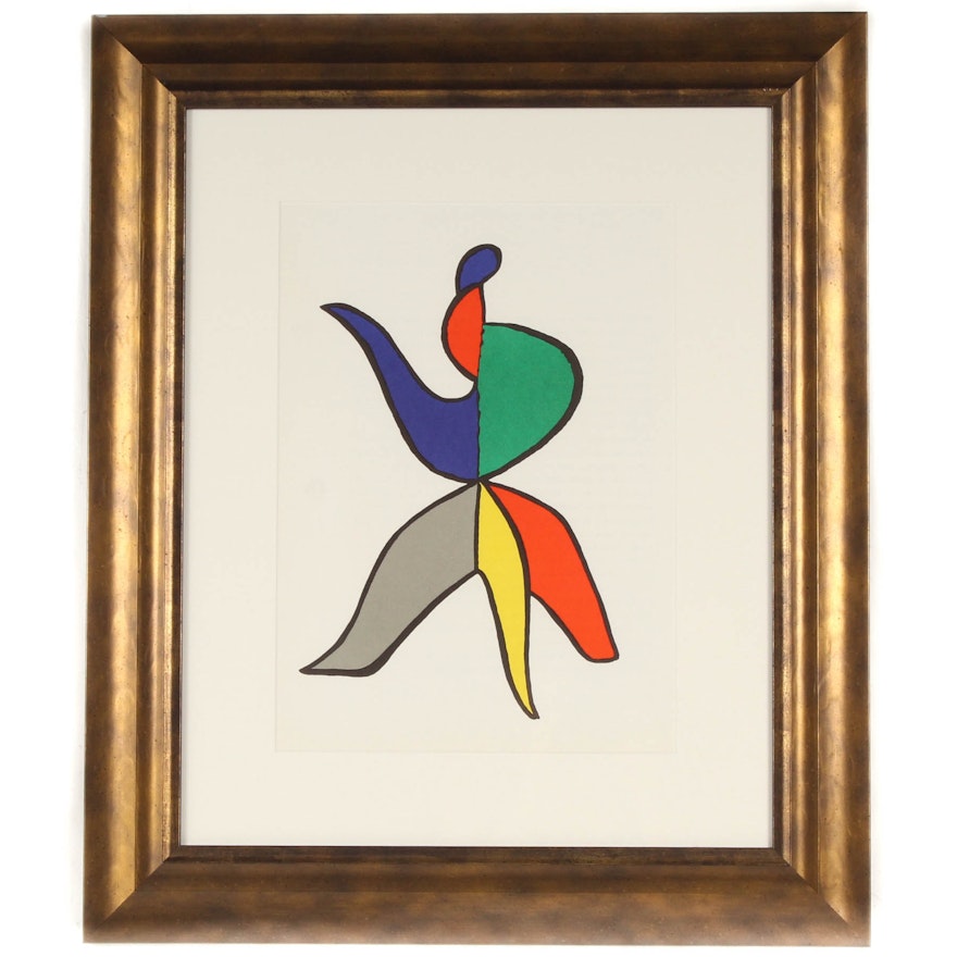 Alexander Calder 1963 Color Lithograph for "Derrier Le Miroir" #141